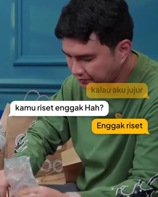 Gaya Chat di klip Tirta PengPengPeng: kamu riset enggak Hah? Enggak riset