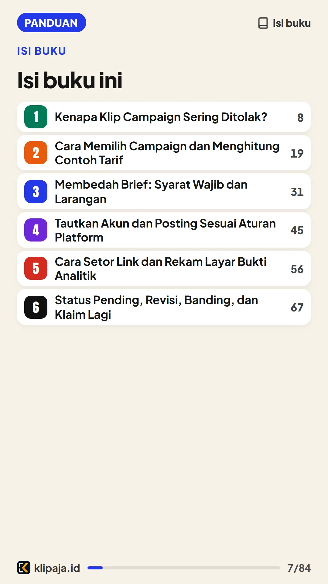 Isi buku