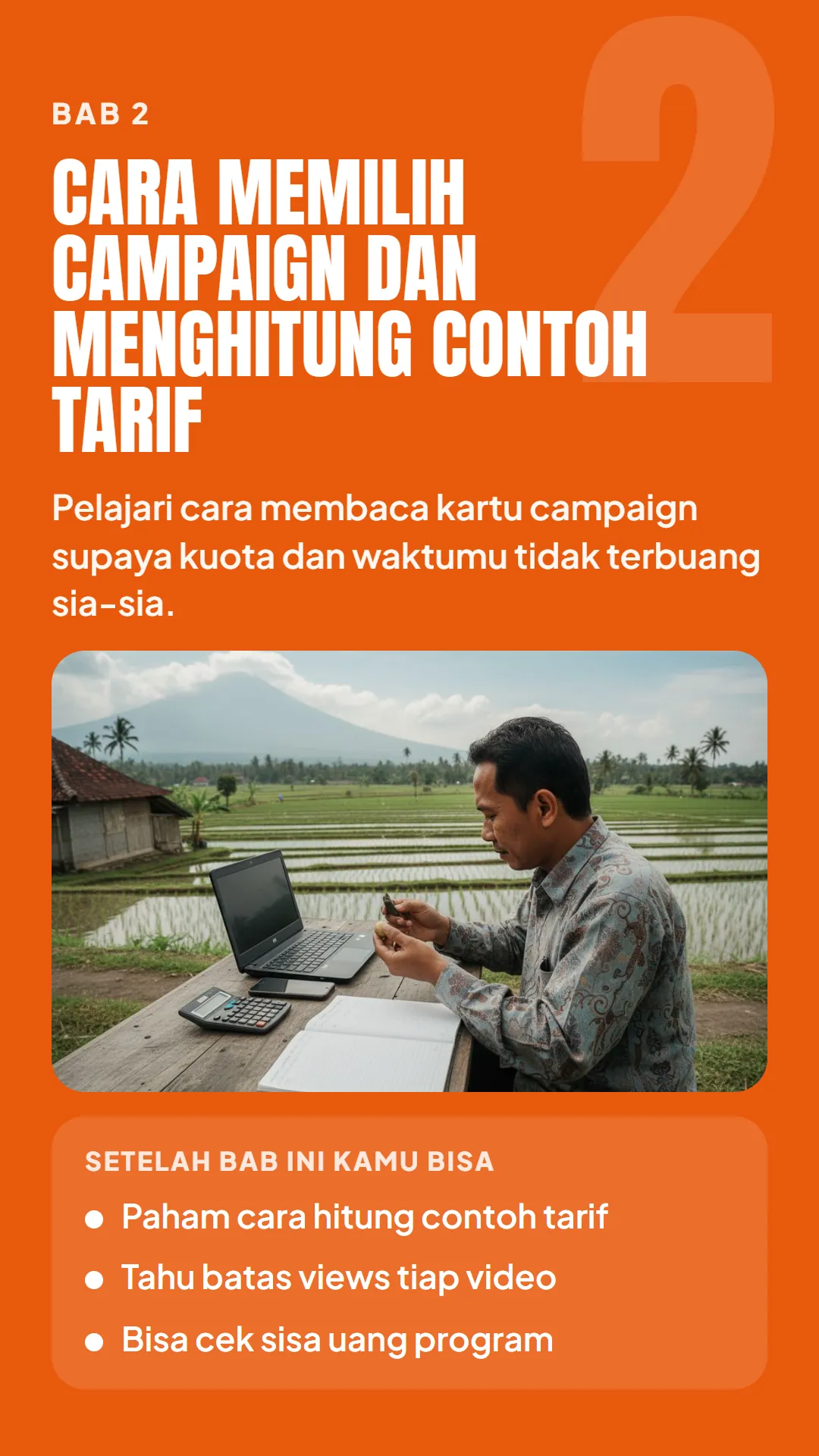 Bab 2: Cara Memilih Campaign dan Menghitung Contoh Tarif