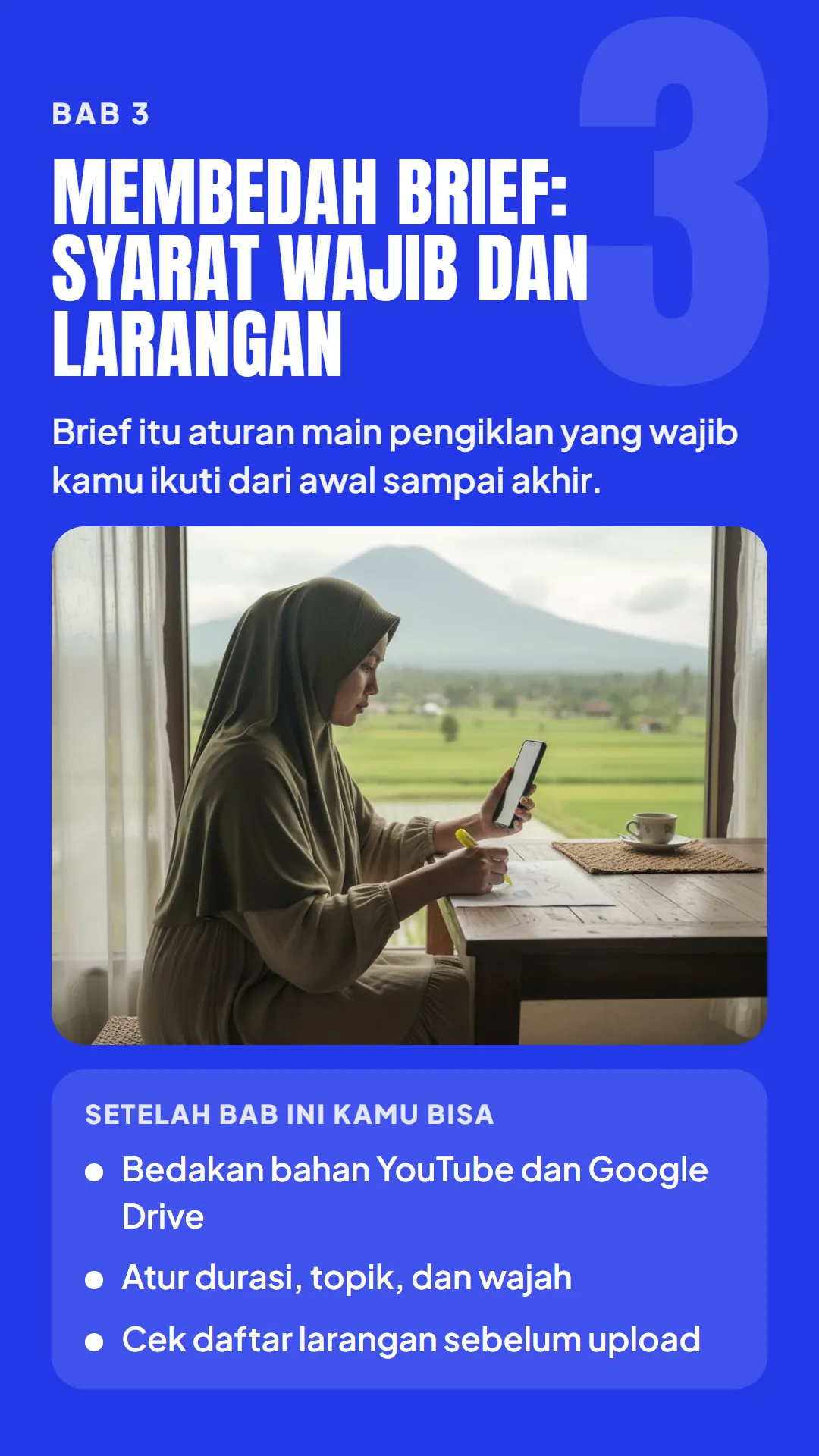 Bab 3: Membedah Brief: Syarat Wajib dan Larangan