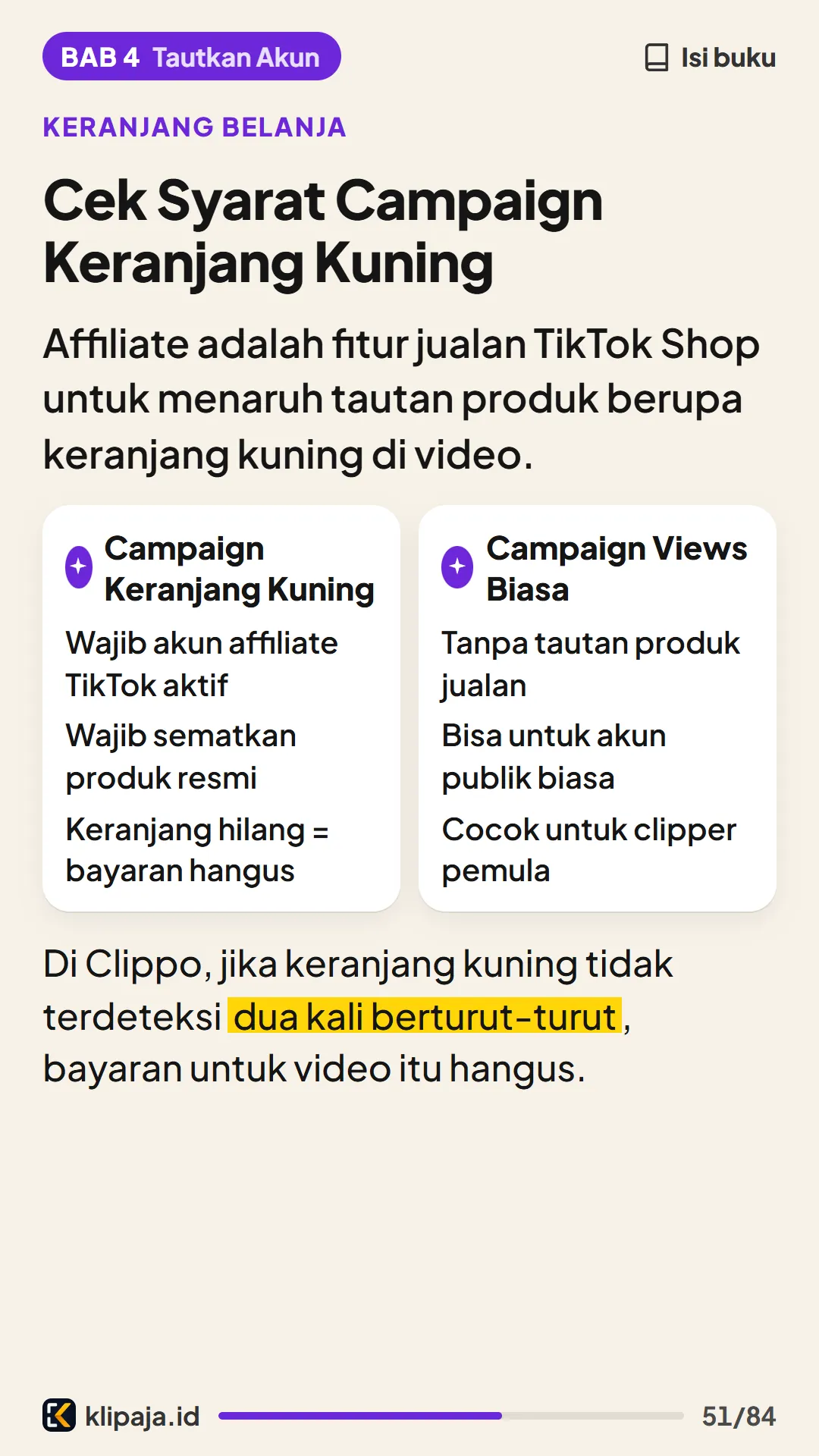 Cek Syarat Campaign Keranjang Kuning