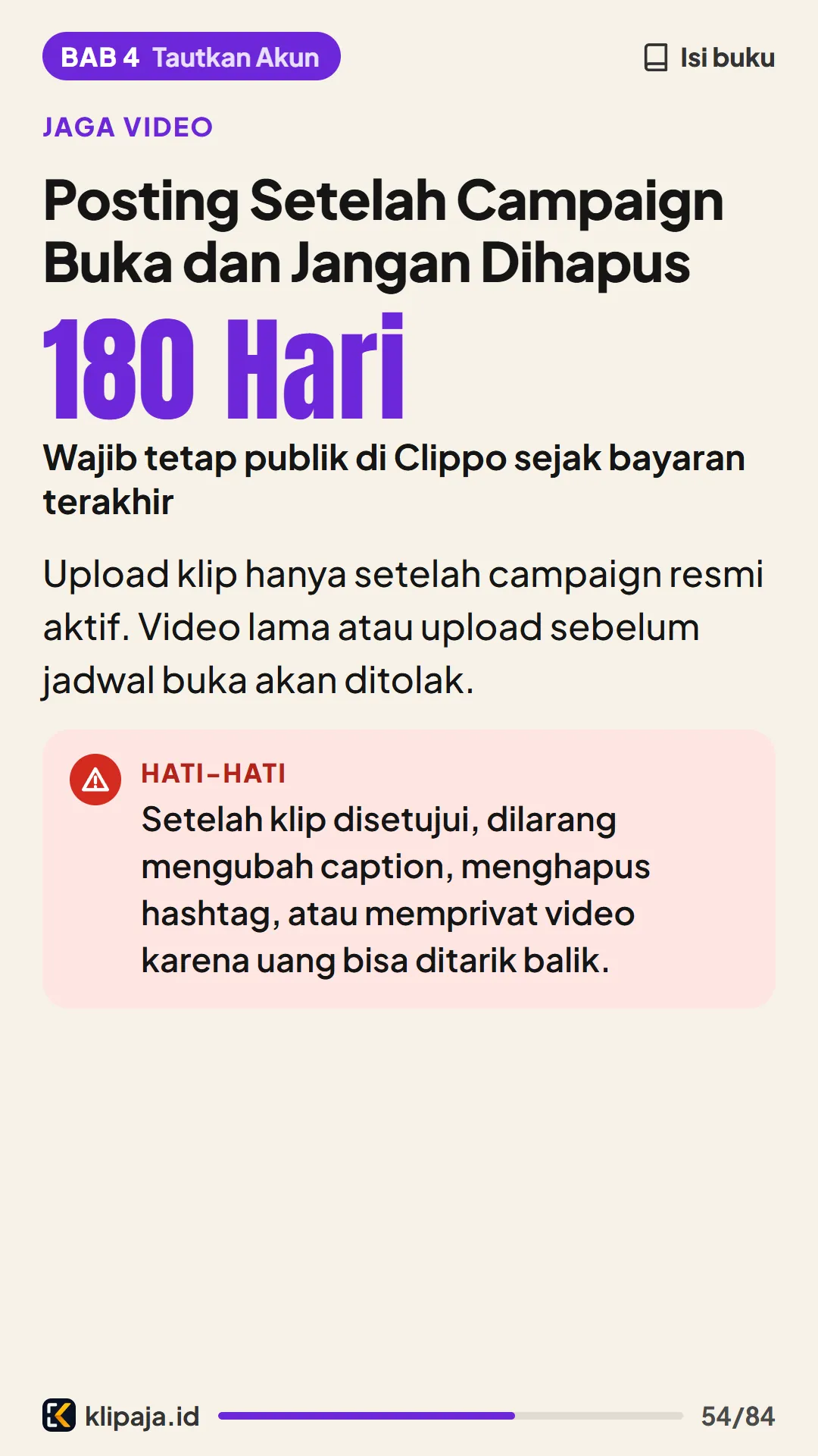 Posting Setelah Campaign Buka dan Jangan Dihapus
