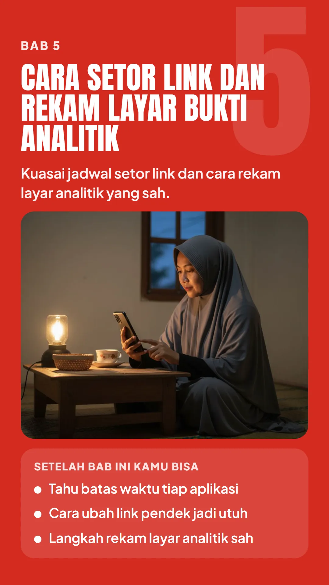 Bab 5: Cara Setor Link dan Rekam Layar Bukti Analitik