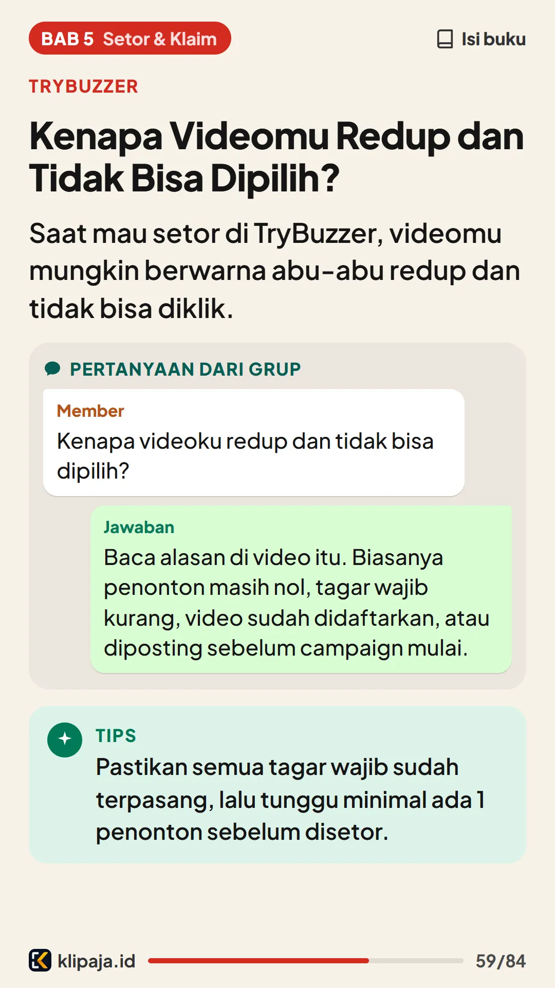 Kenapa Videomu Redup dan Tidak Bisa Dipilih?