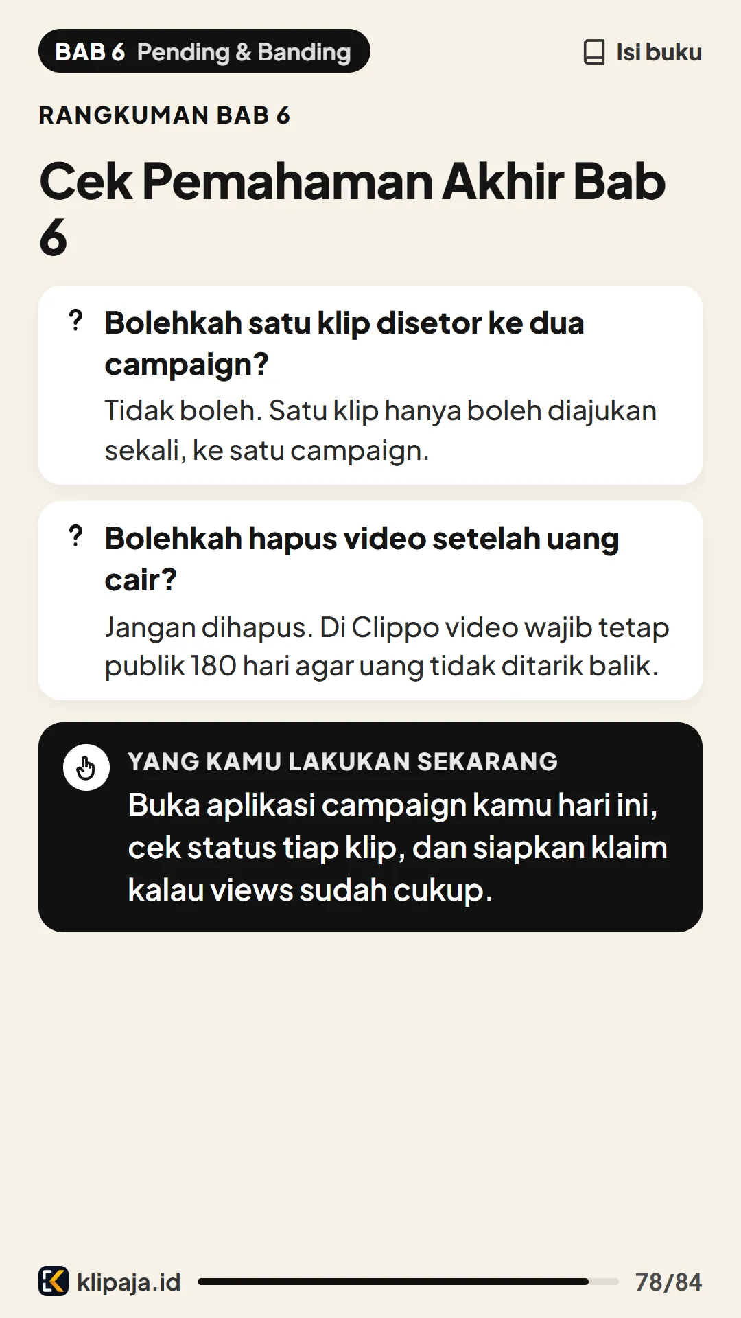 Cek Pemahaman Akhir Bab 6