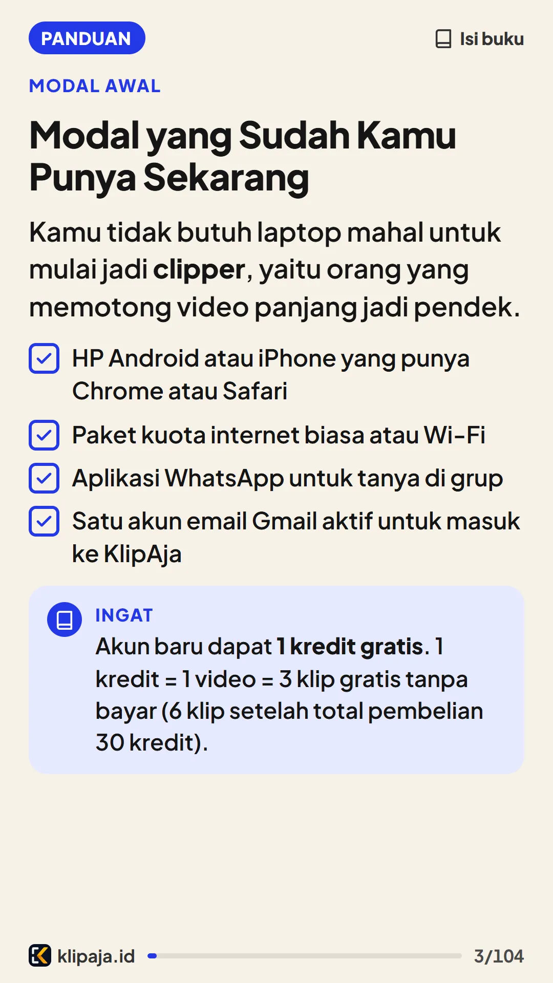 Modal yang Sudah Kamu Punya Sekarang