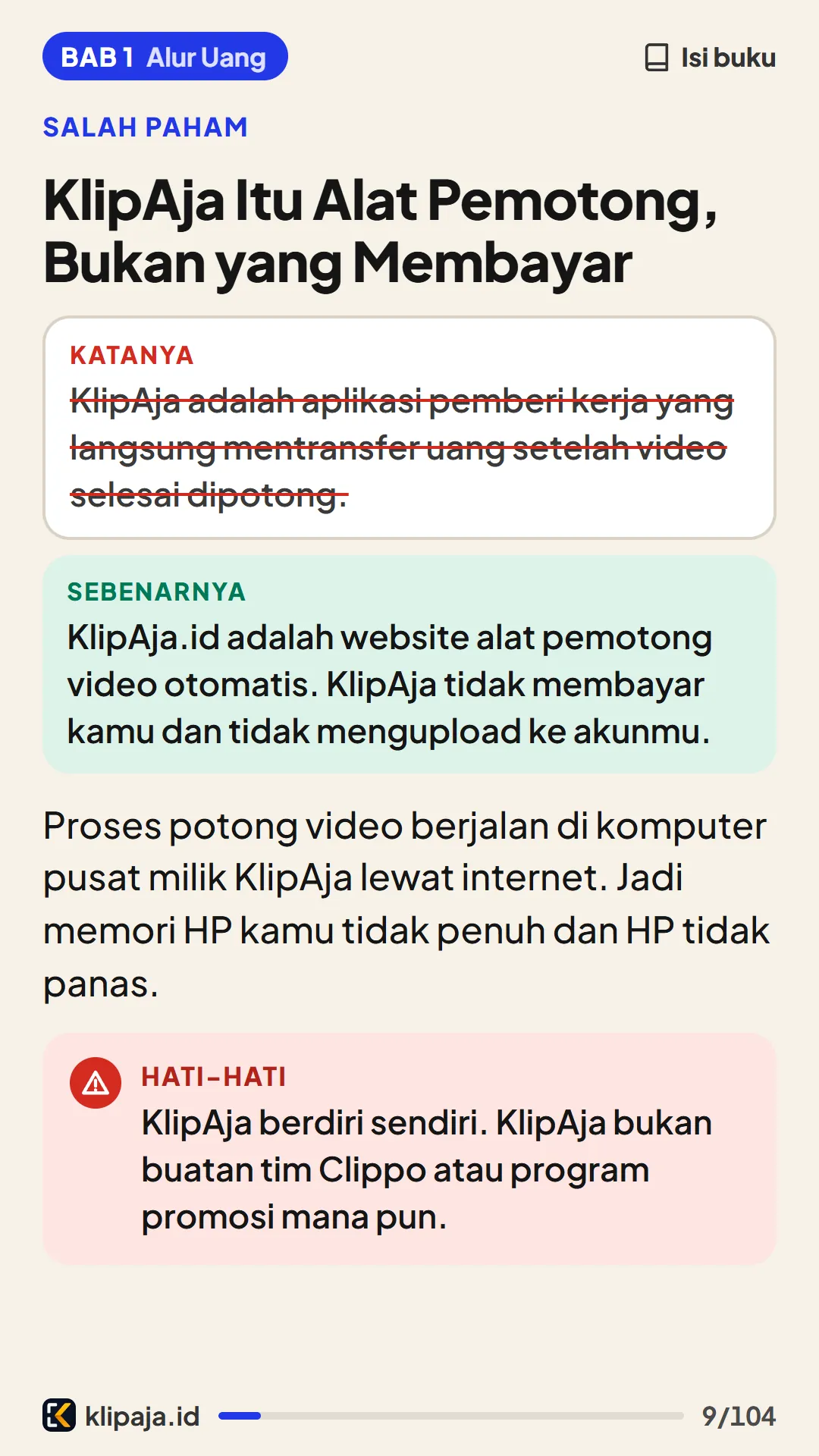 KlipAja Itu Alat Pemotong, Bukan yang Membayar