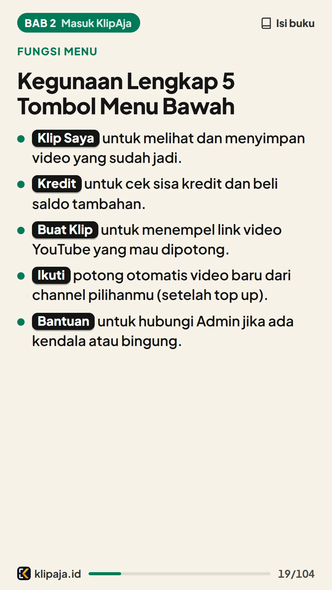 Kegunaan Lengkap 5 Tombol Menu Bawah