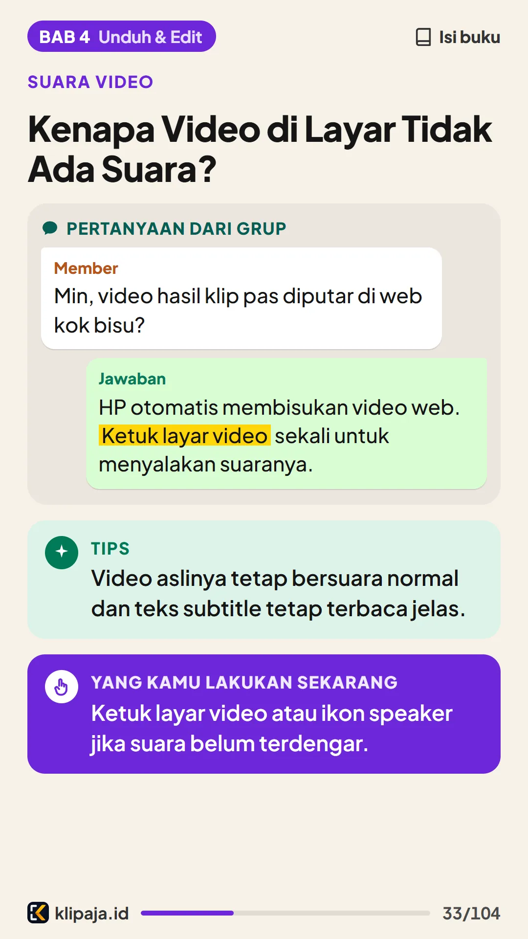 Kenapa Video di Layar Tidak Ada Suara?