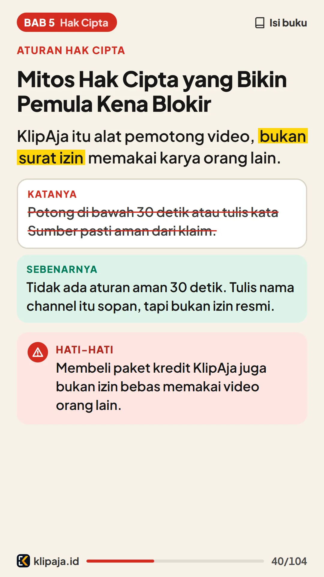 Mitos Hak Cipta yang Bikin Pemula Kena Blokir