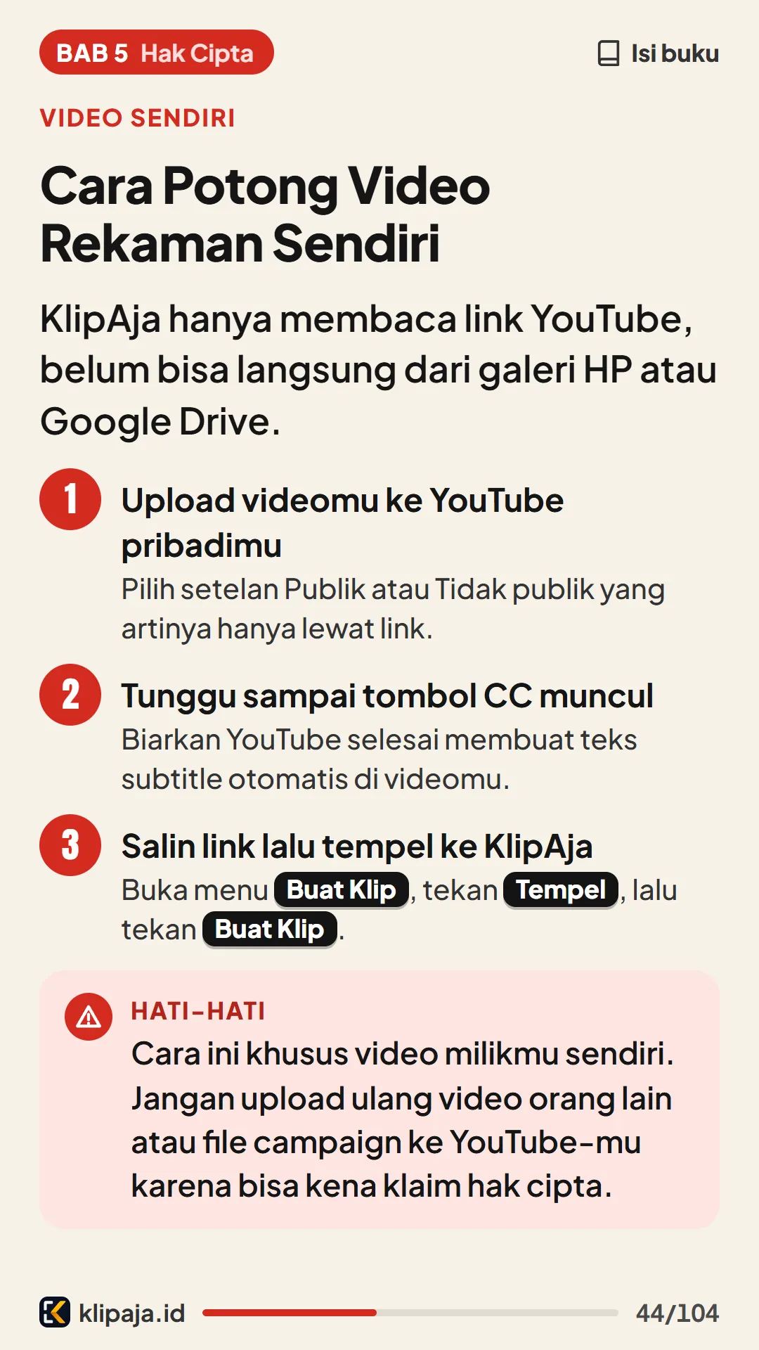 Cara Potong Video Rekaman Sendiri