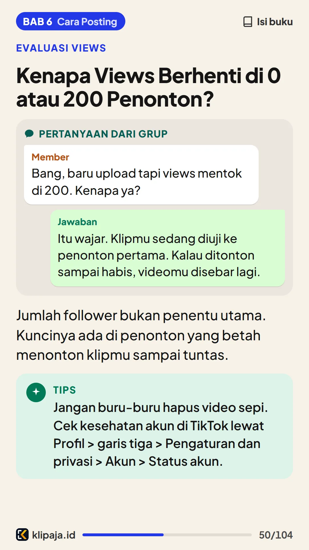 Kenapa Views Berhenti di 0 atau 200 Penonton?