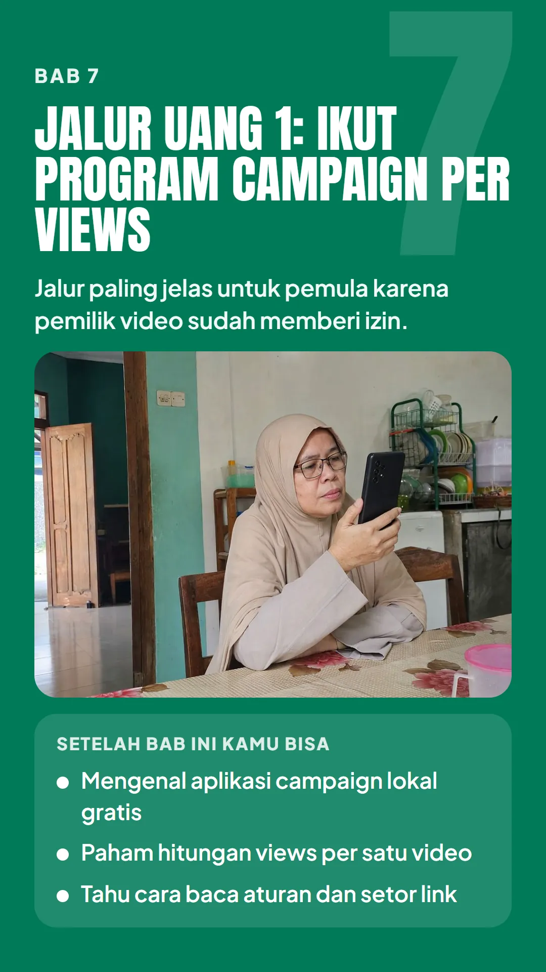 Bab 7: Jalur Uang 1: Ikut Program Campaign per Views