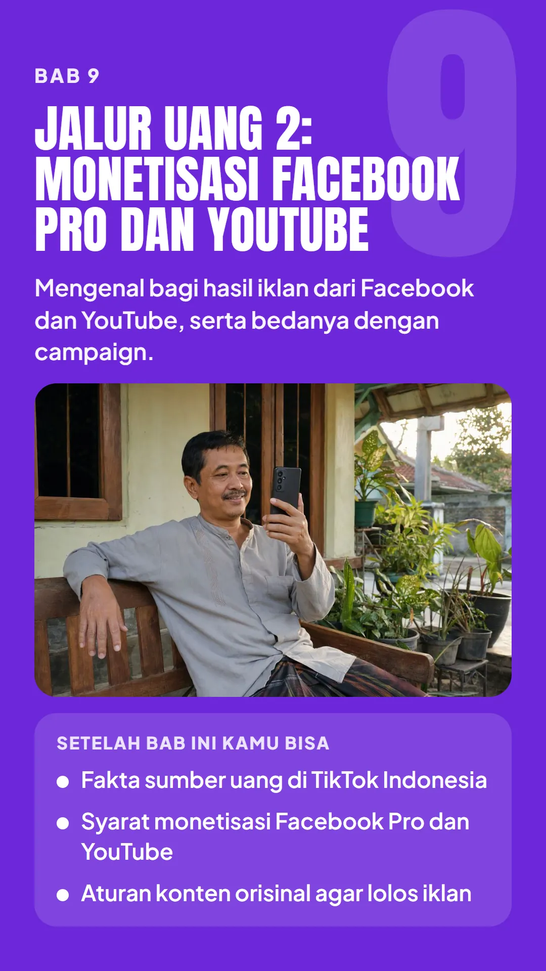 Bab 9: Jalur Uang 2: Monetisasi Facebook Pro dan YouTube