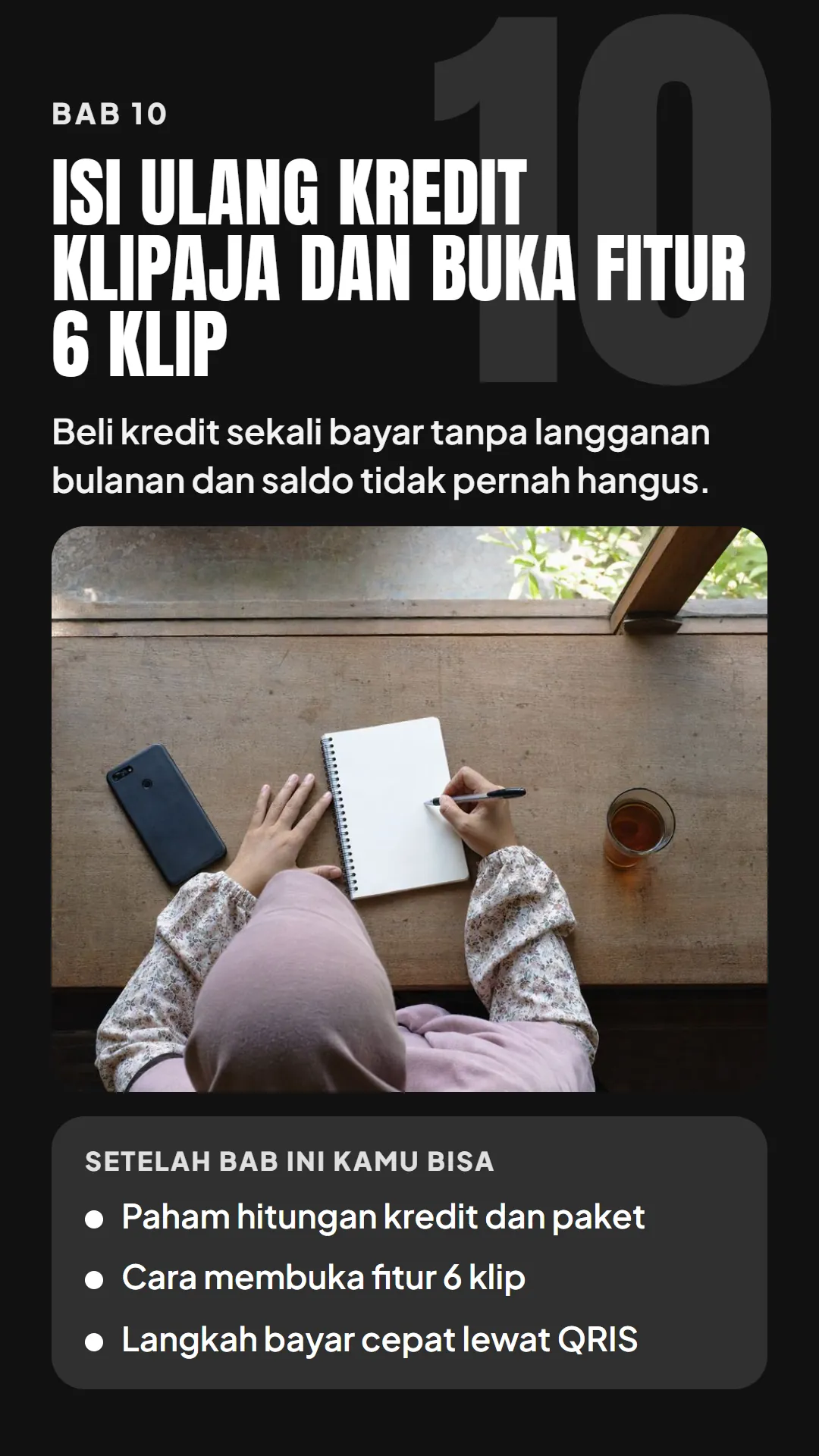 Bab 10: Isi Ulang Kredit KlipAja dan Buka Fitur 6 Klip