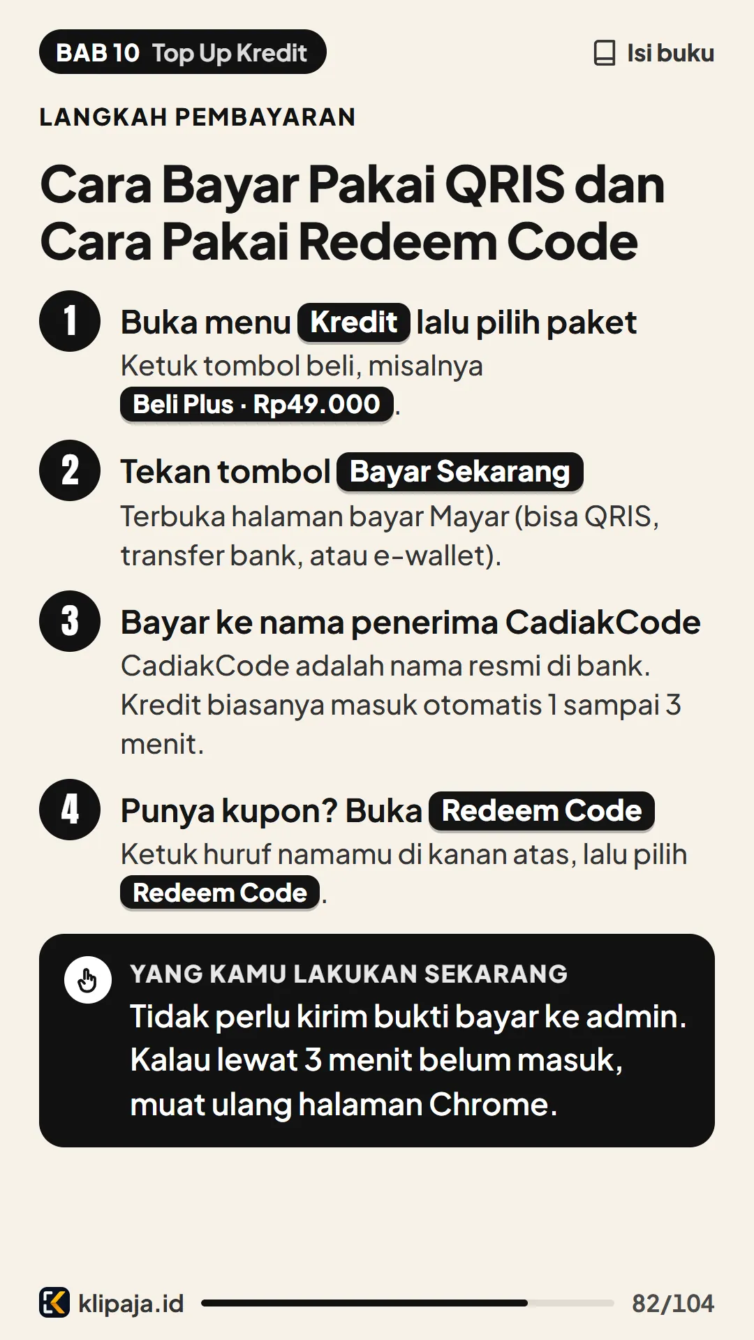 Cara Bayar Pakai QRIS dan Cara Pakai Redeem Code