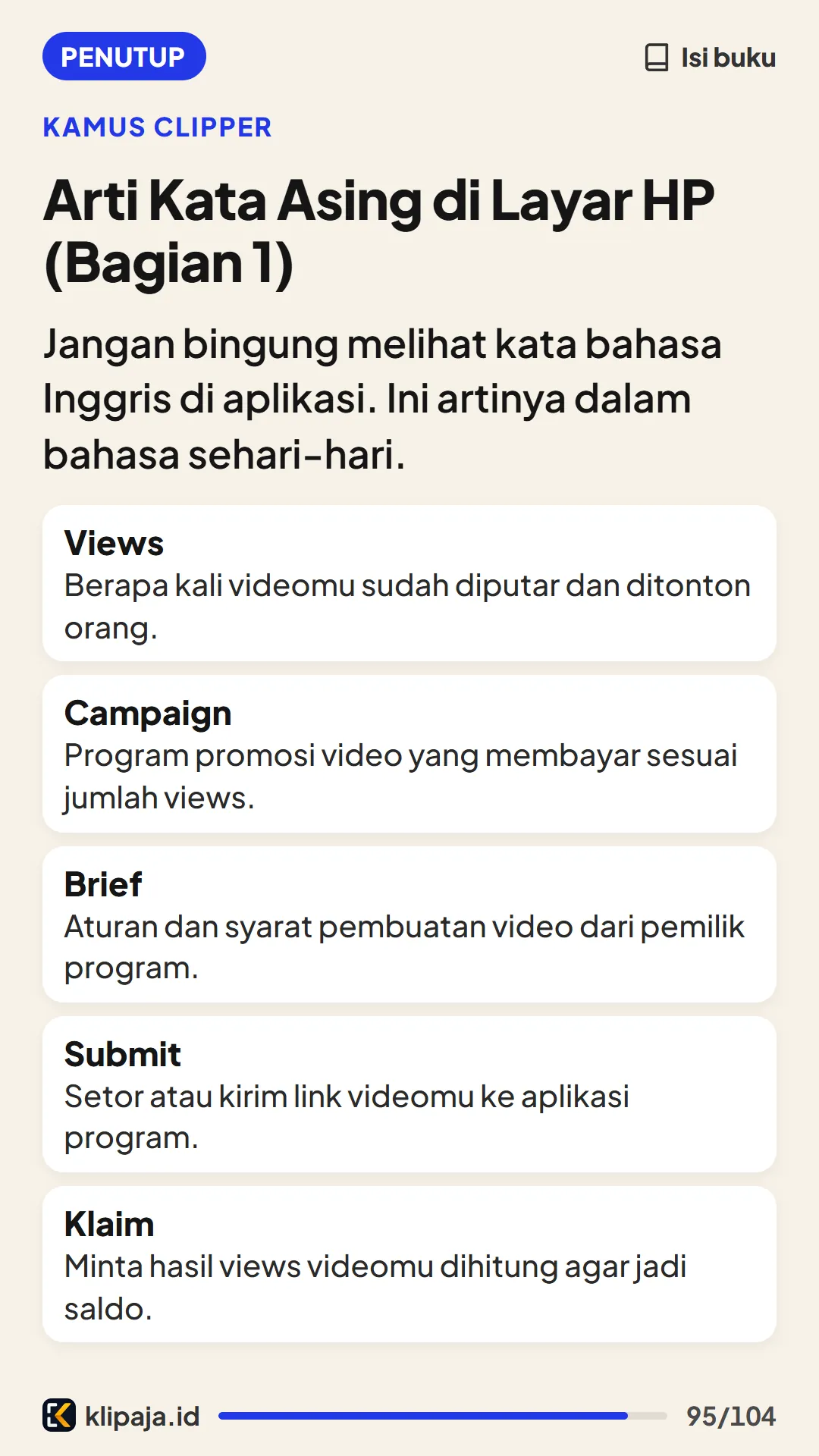 Arti Kata Asing di Layar HP (Bagian 1)