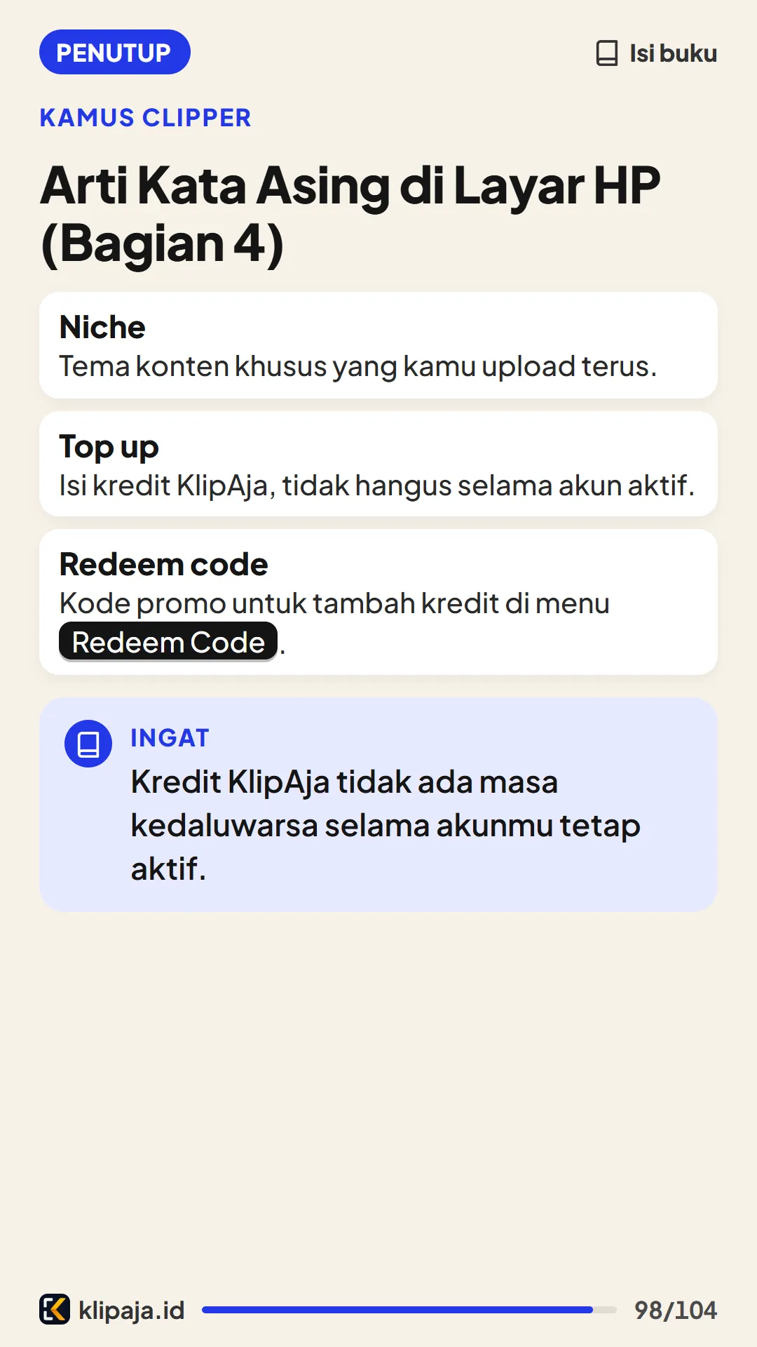 Arti Kata Asing di Layar HP (Bagian 4)
