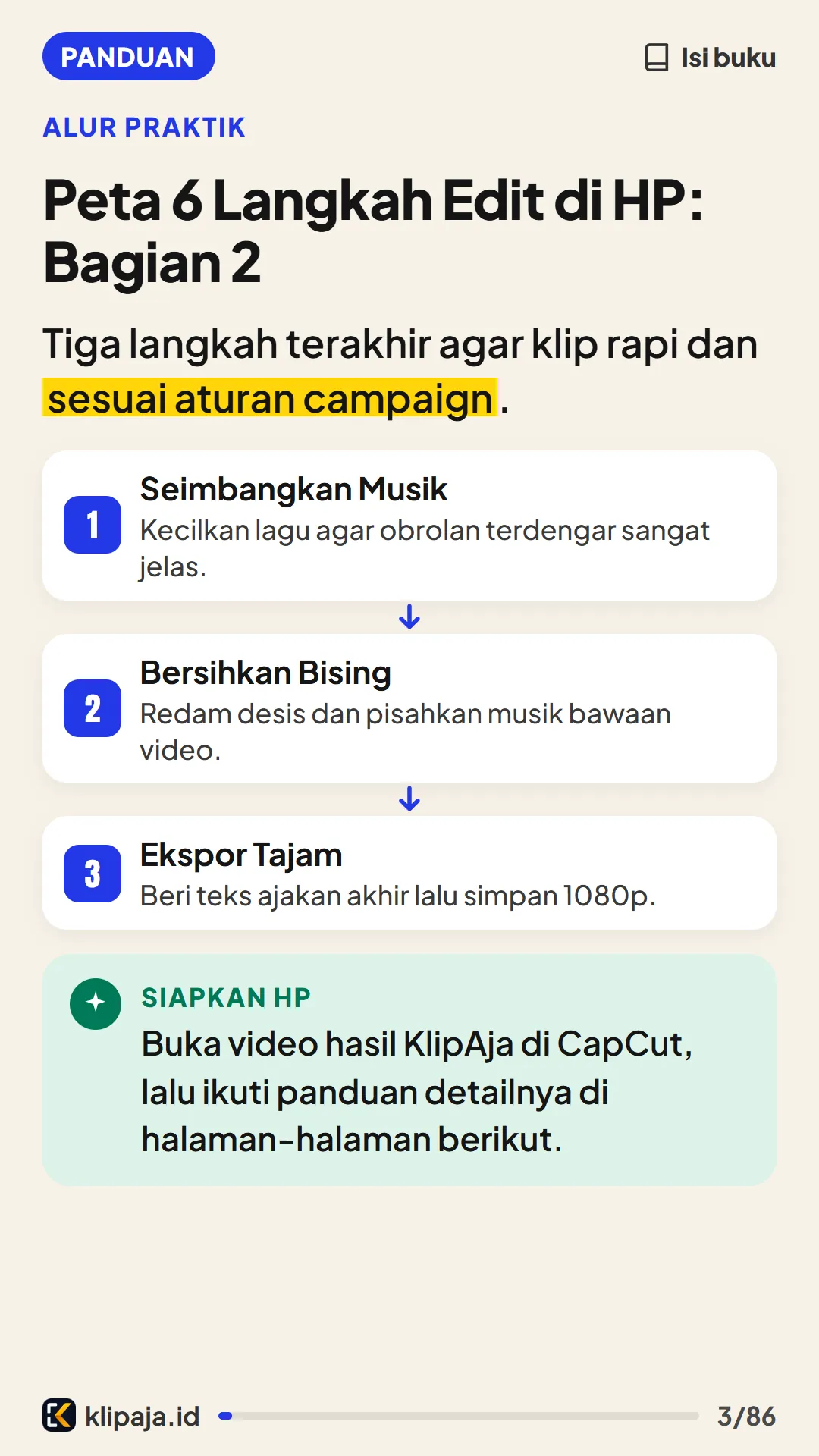 Peta 6 Langkah Edit di HP: Bagian 2