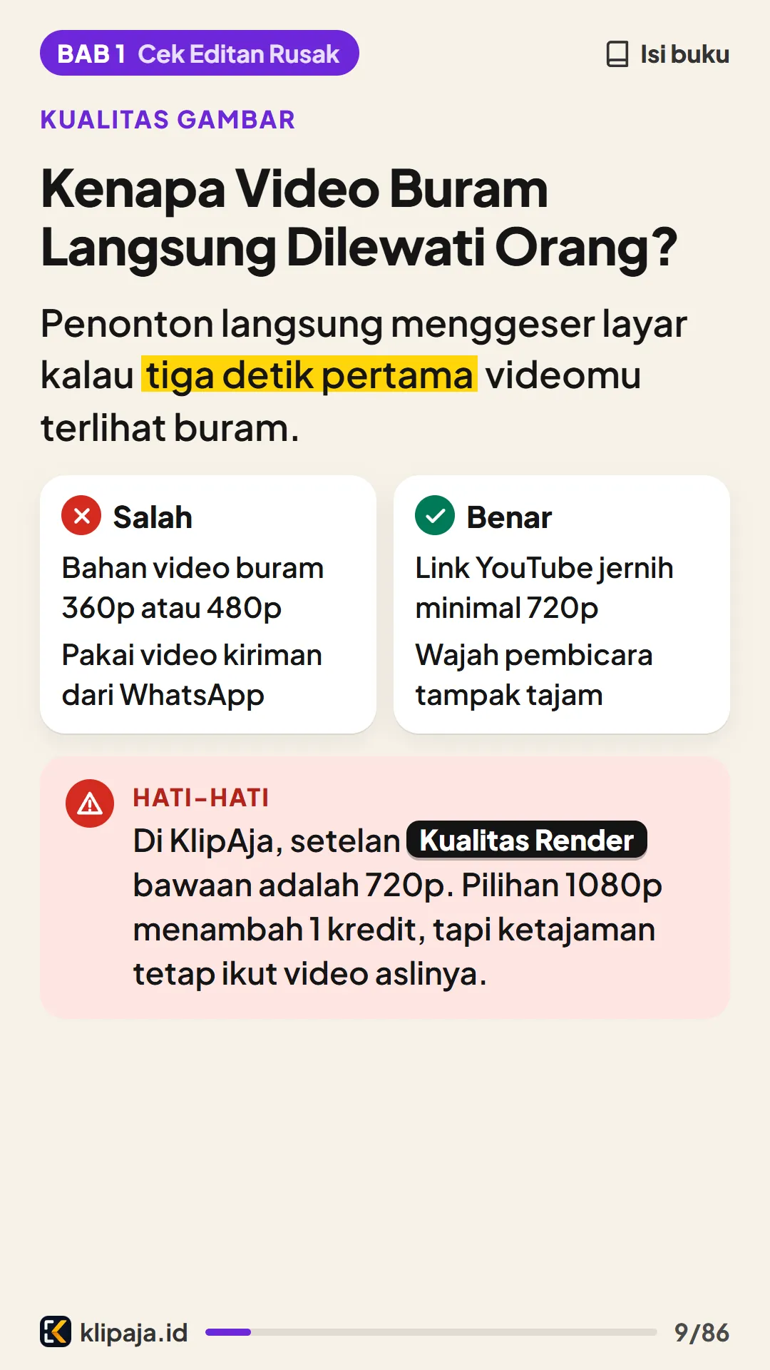 Kenapa Video Buram Langsung Dilewati Orang?
