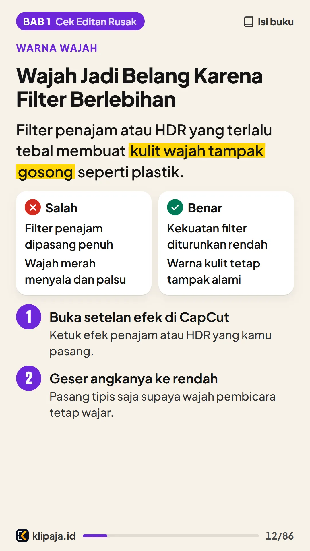 Wajah Jadi Belang Karena Filter Berlebihan