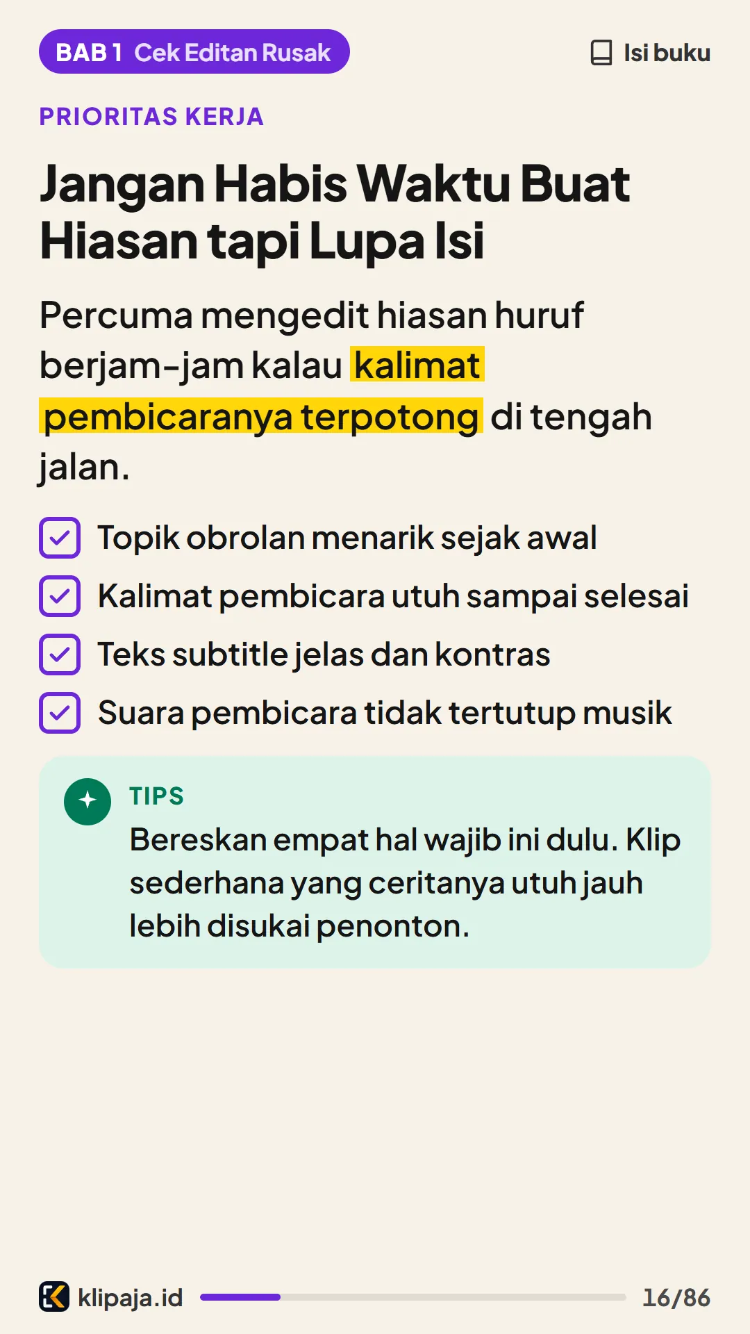 Jangan Habis Waktu Buat Hiasan tapi Lupa Isi