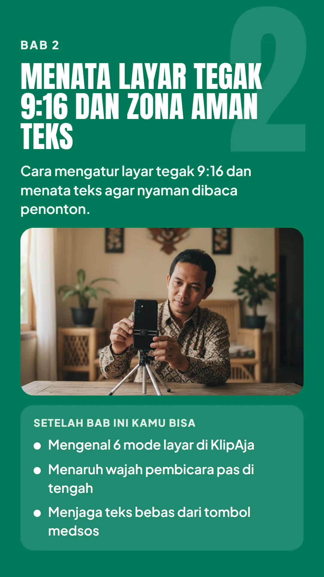 Bab 2: Menata Layar Tegak 9:16 dan Zona Aman Teks