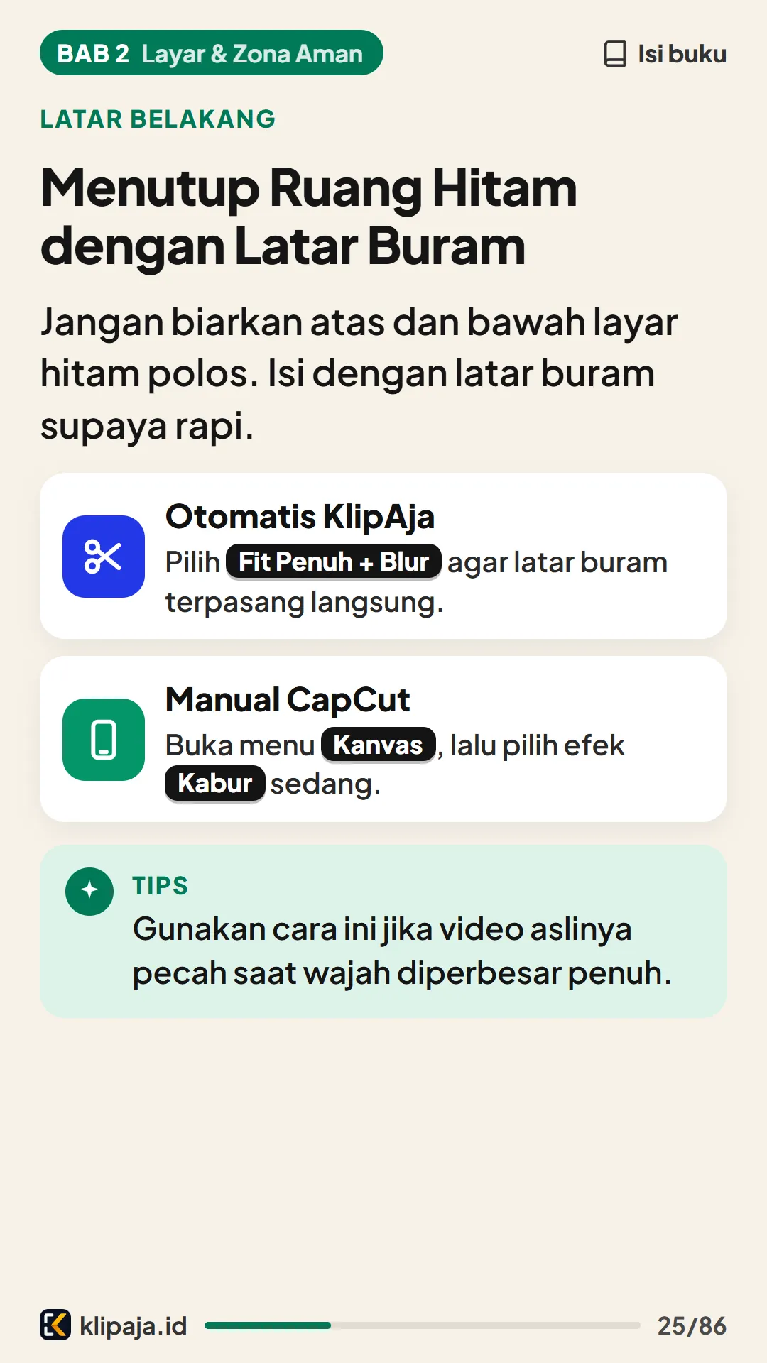 Menutup Ruang Hitam dengan Latar Buram