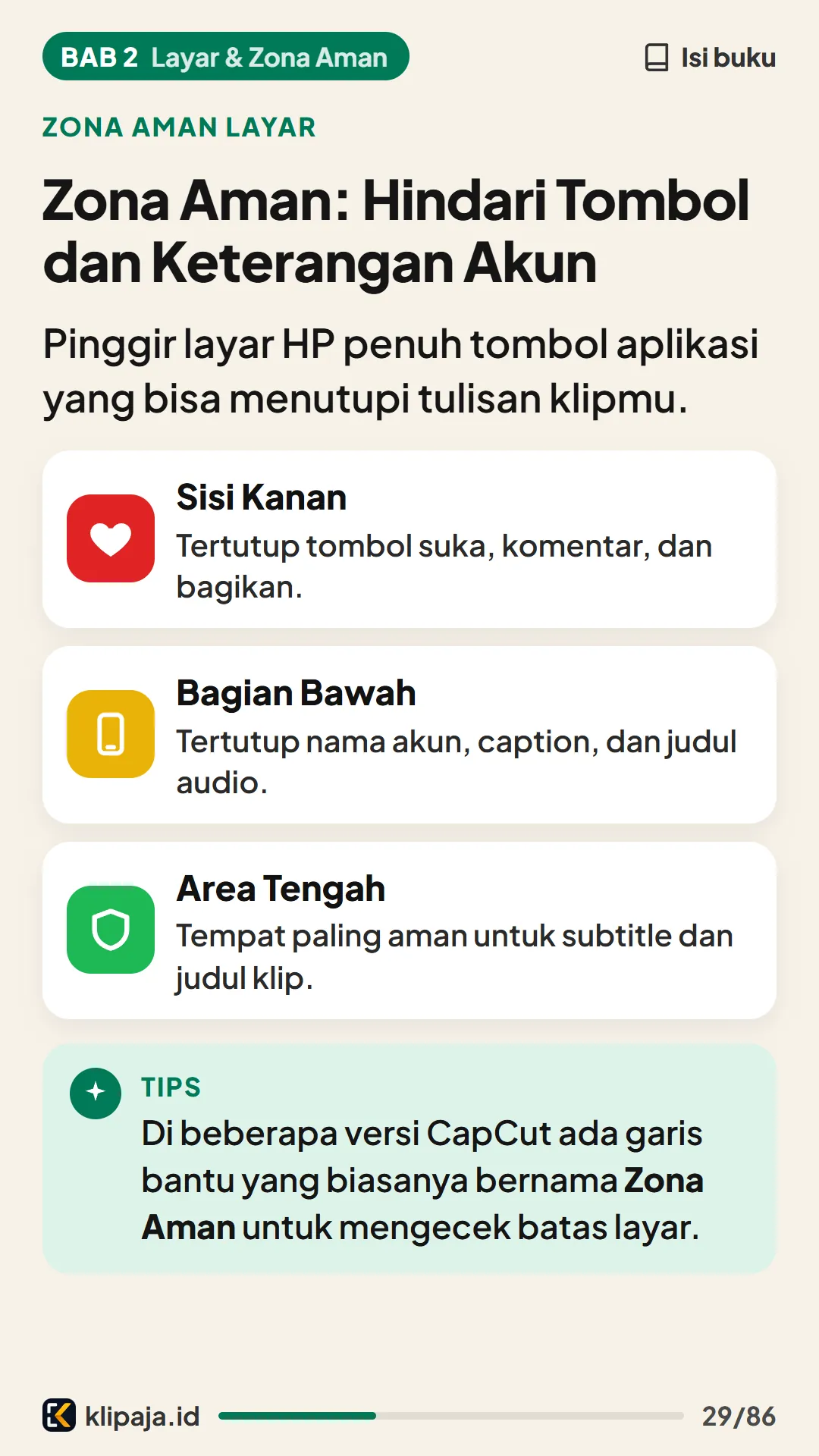 Zona Aman: Hindari Tombol dan Keterangan Akun