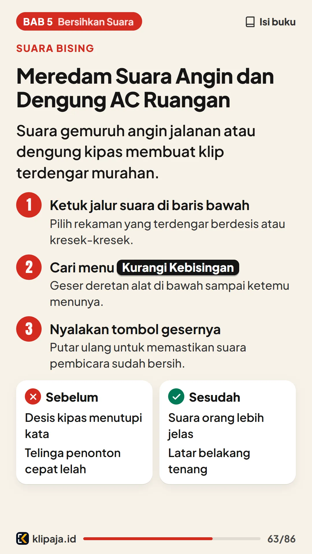 Meredam Suara Angin dan Dengung AC Ruangan
