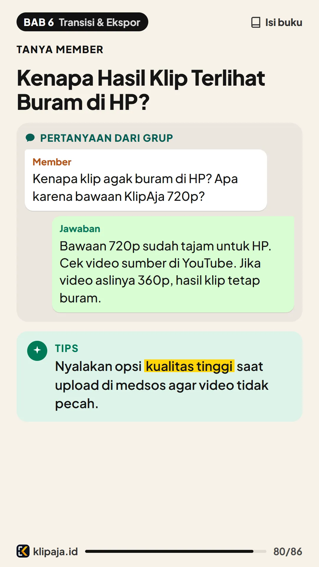 Kenapa Hasil Klip Terlihat Buram di HP?