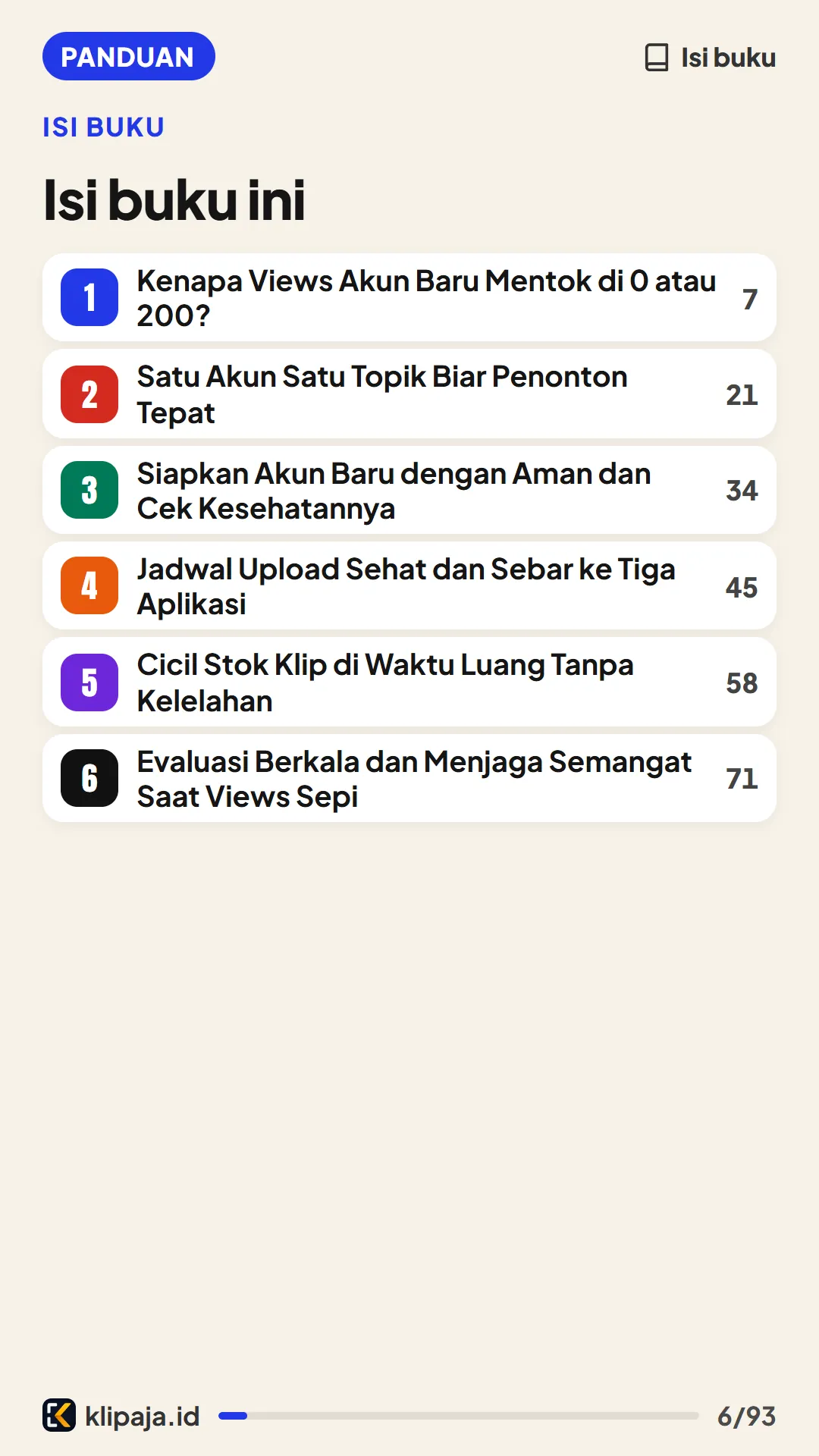Isi buku