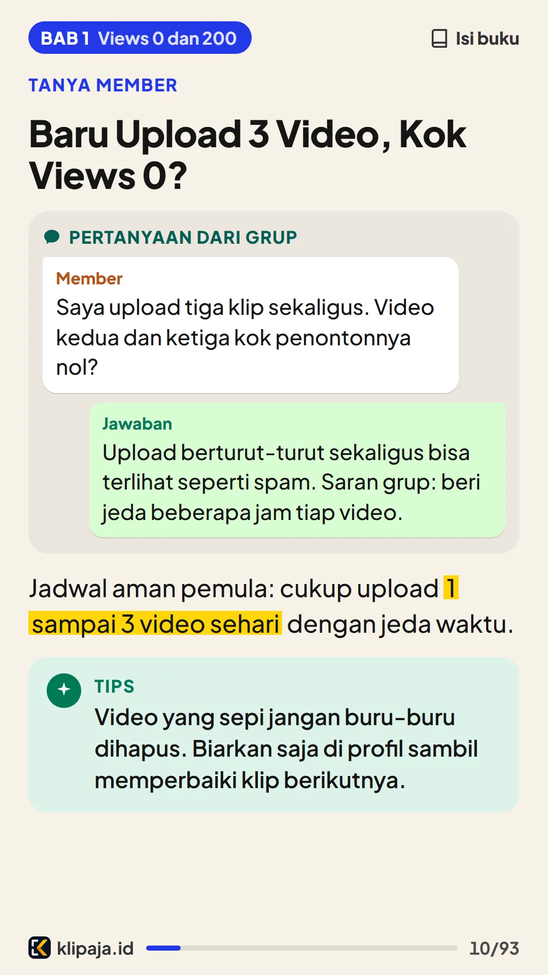 Baru Upload 3 Video, Kok Views 0?
