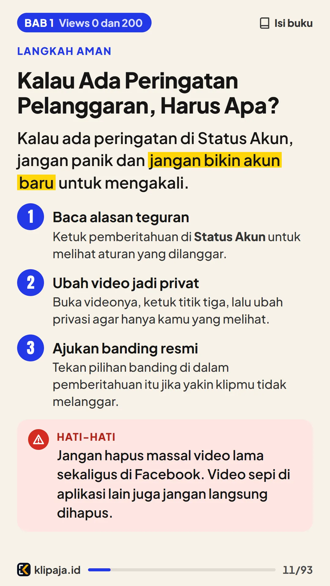 Kalau Ada Peringatan Pelanggaran, Harus Apa?