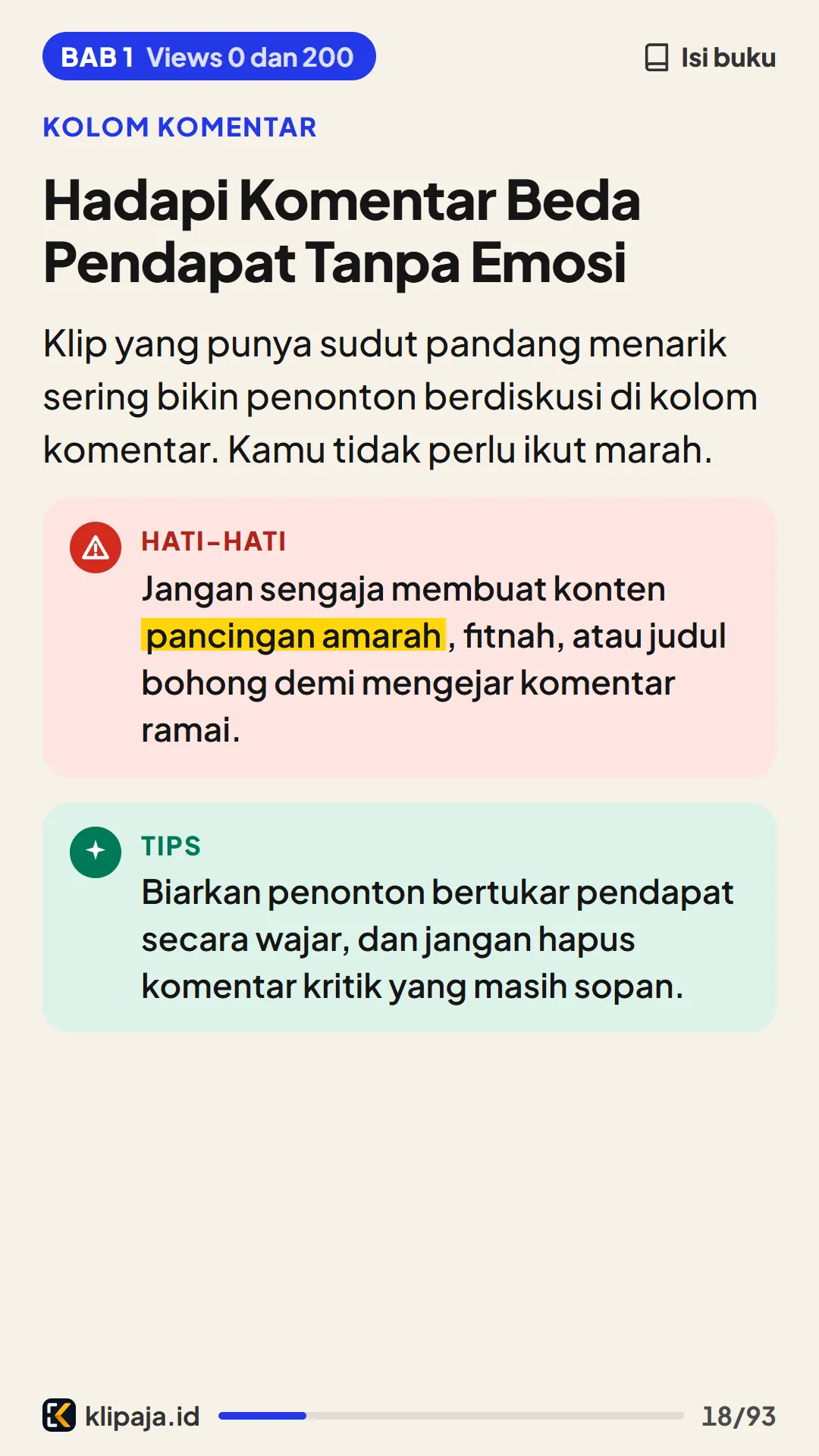 Hadapi Komentar Beda Pendapat Tanpa Emosi