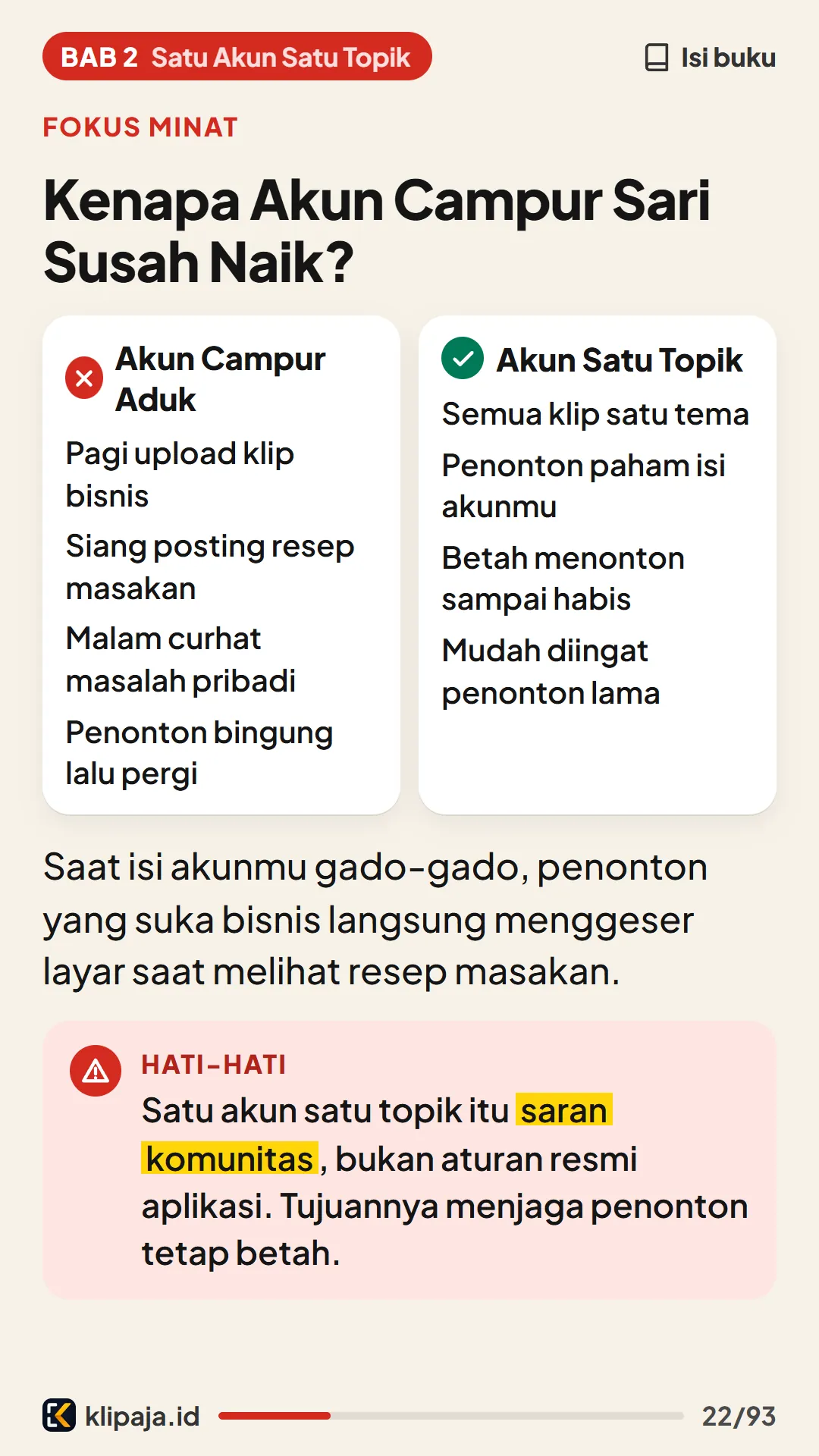 Kenapa Akun Campur Sari Susah Naik?