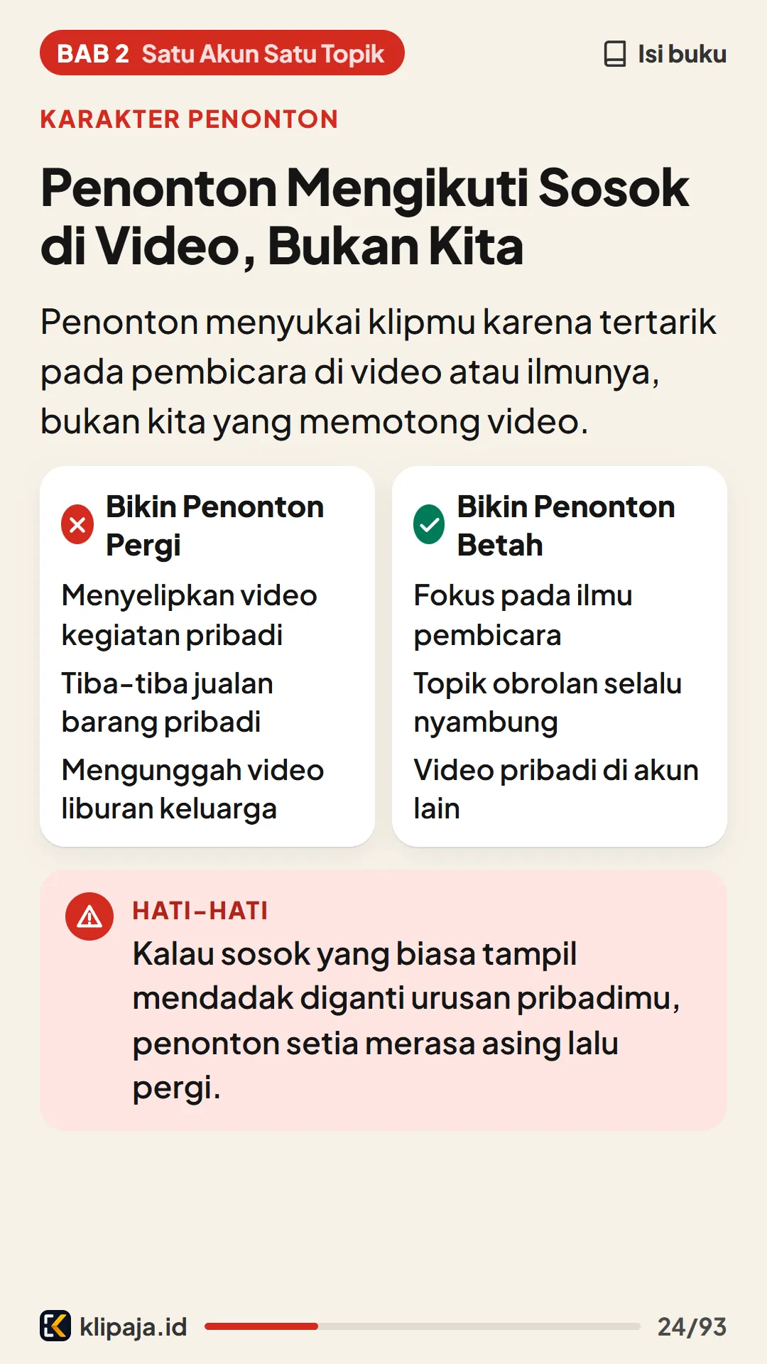 Penonton Mengikuti Sosok di Video, Bukan Kita