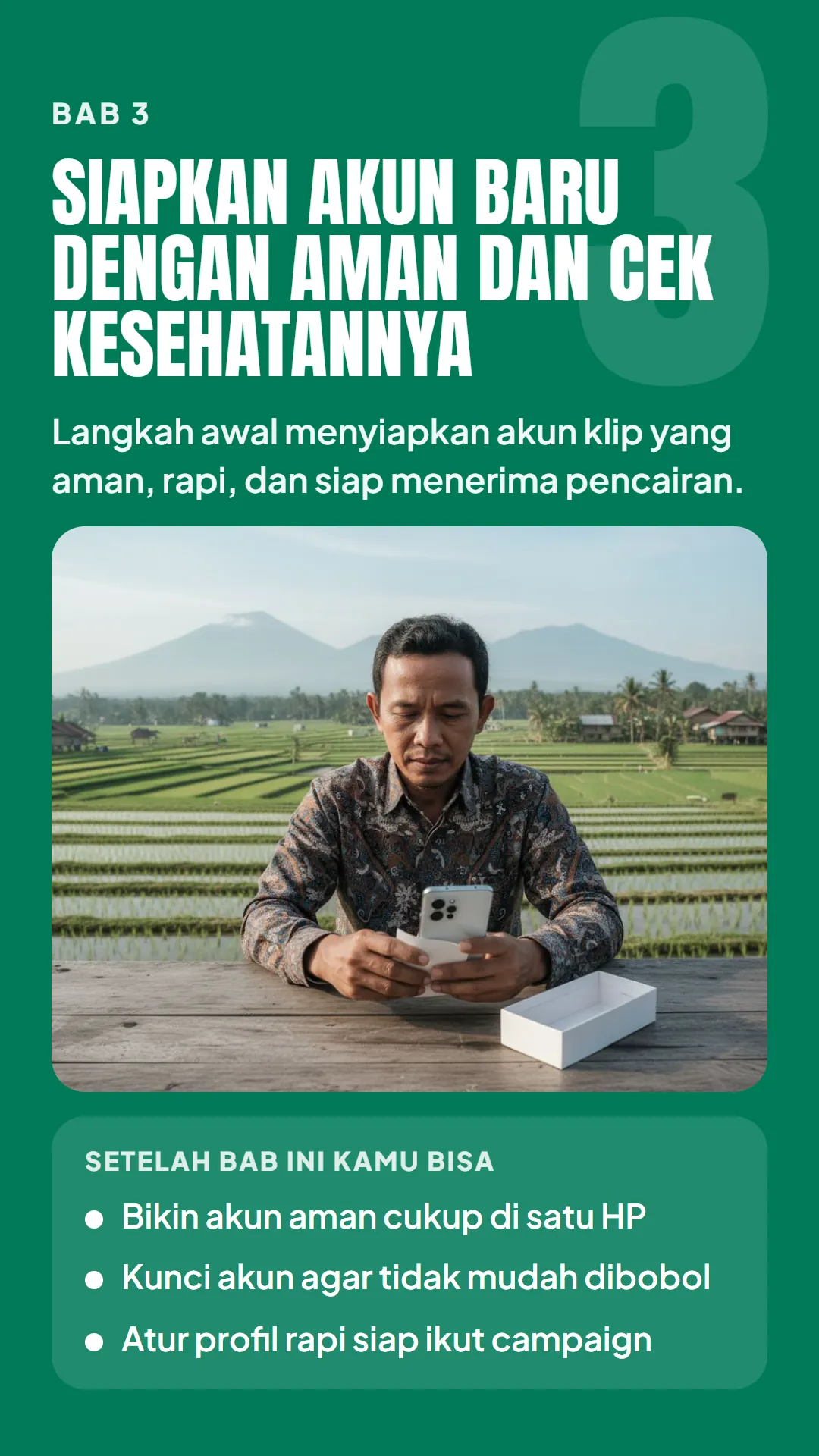 Bab 3: Siapkan Akun Baru dengan Aman dan Cek Kesehatannya