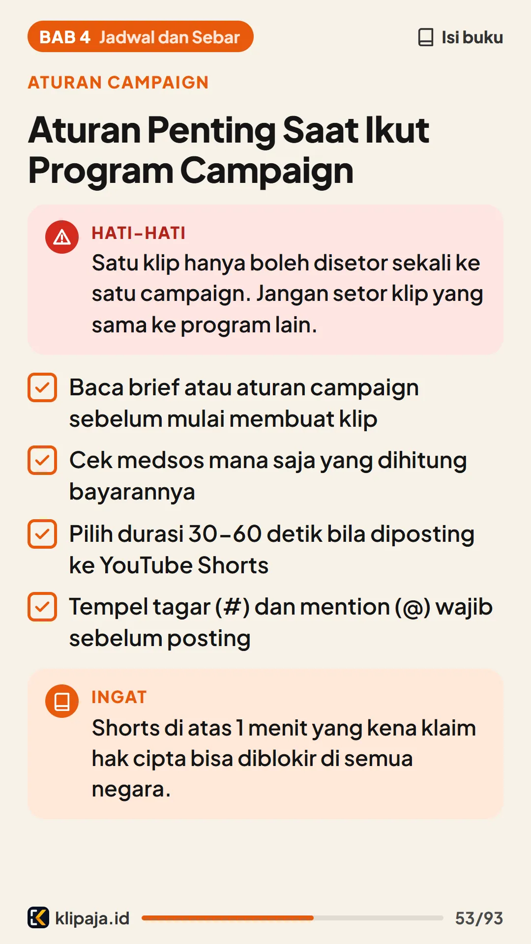 Aturan Penting Saat Ikut Program Campaign