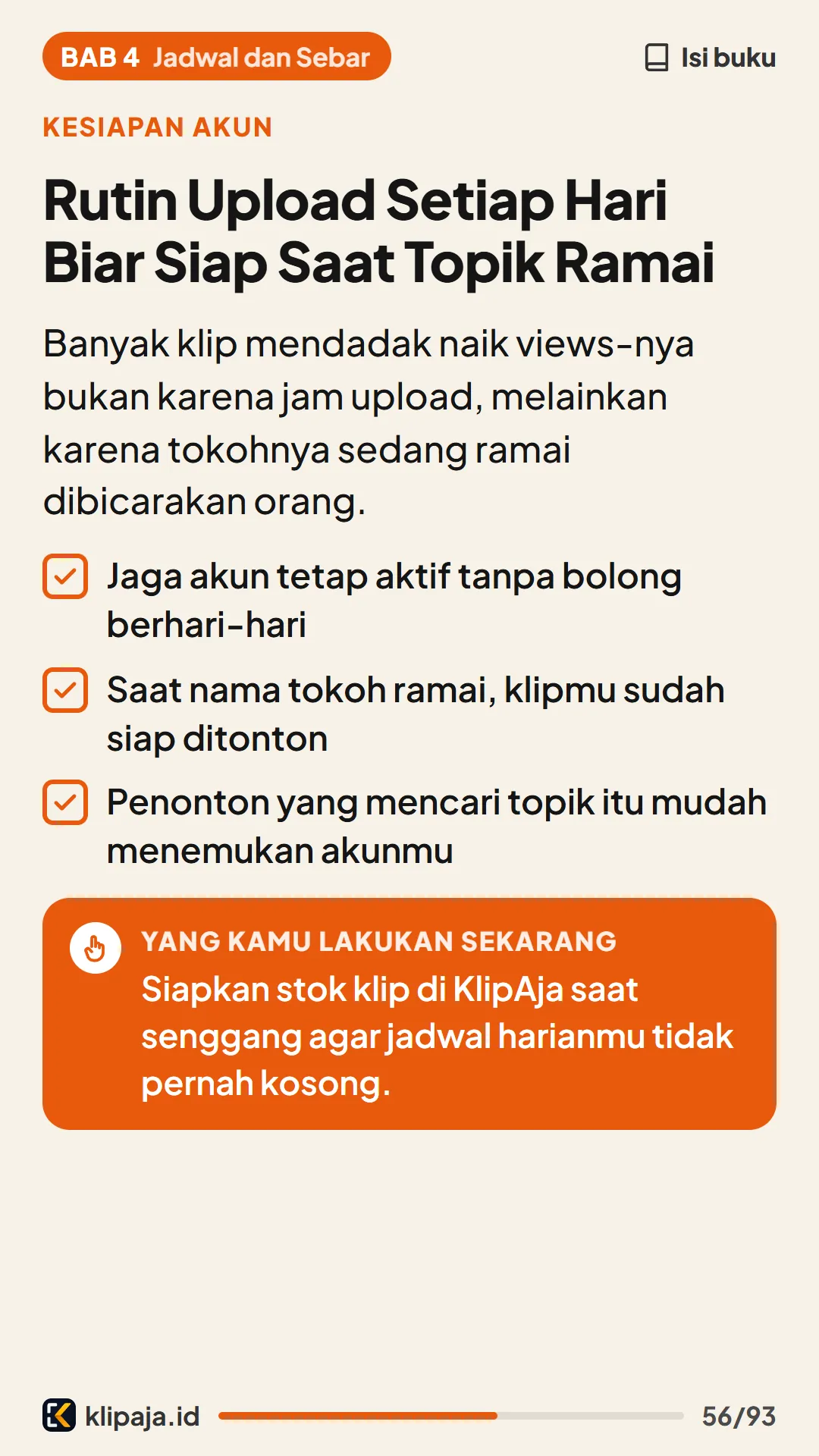 Rutin Upload Setiap Hari Biar Siap Saat Topik Ramai