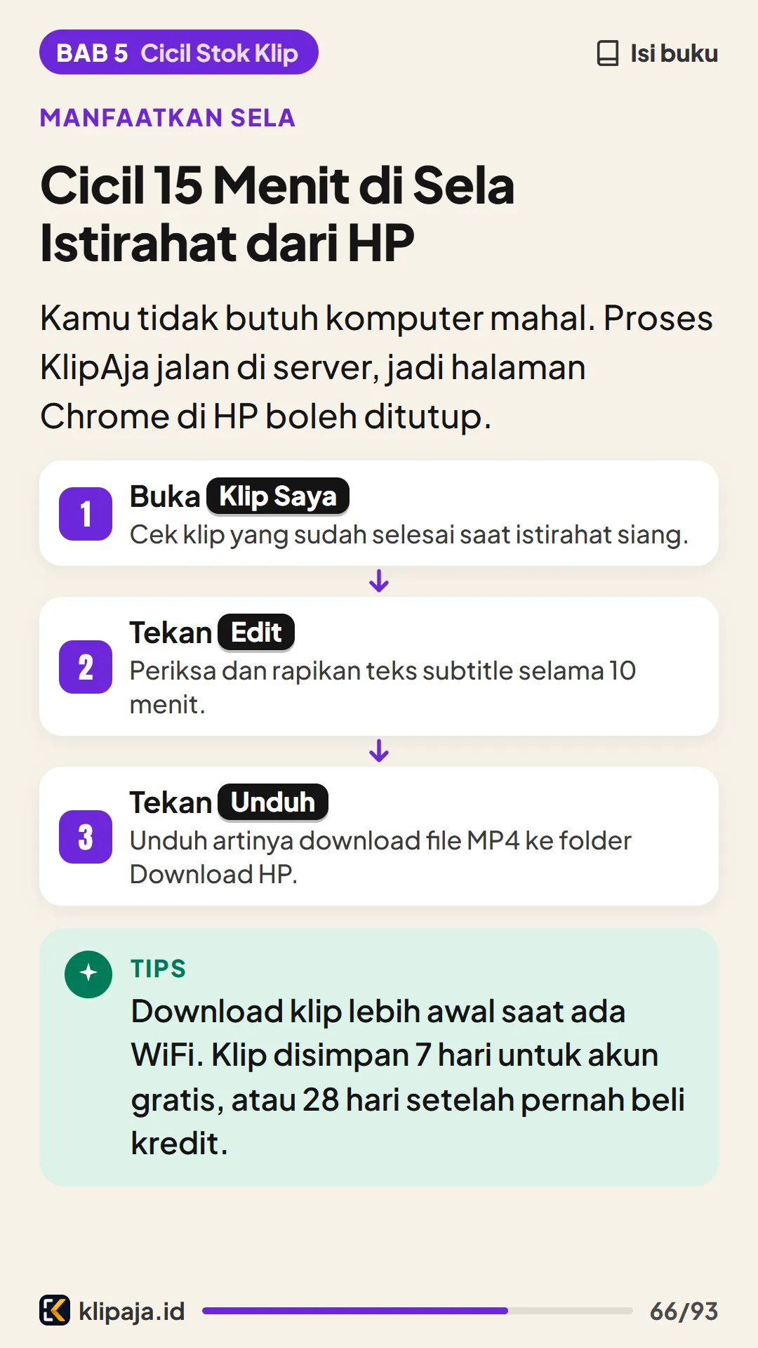 Cicil 15 Menit di Sela Istirahat dari HP