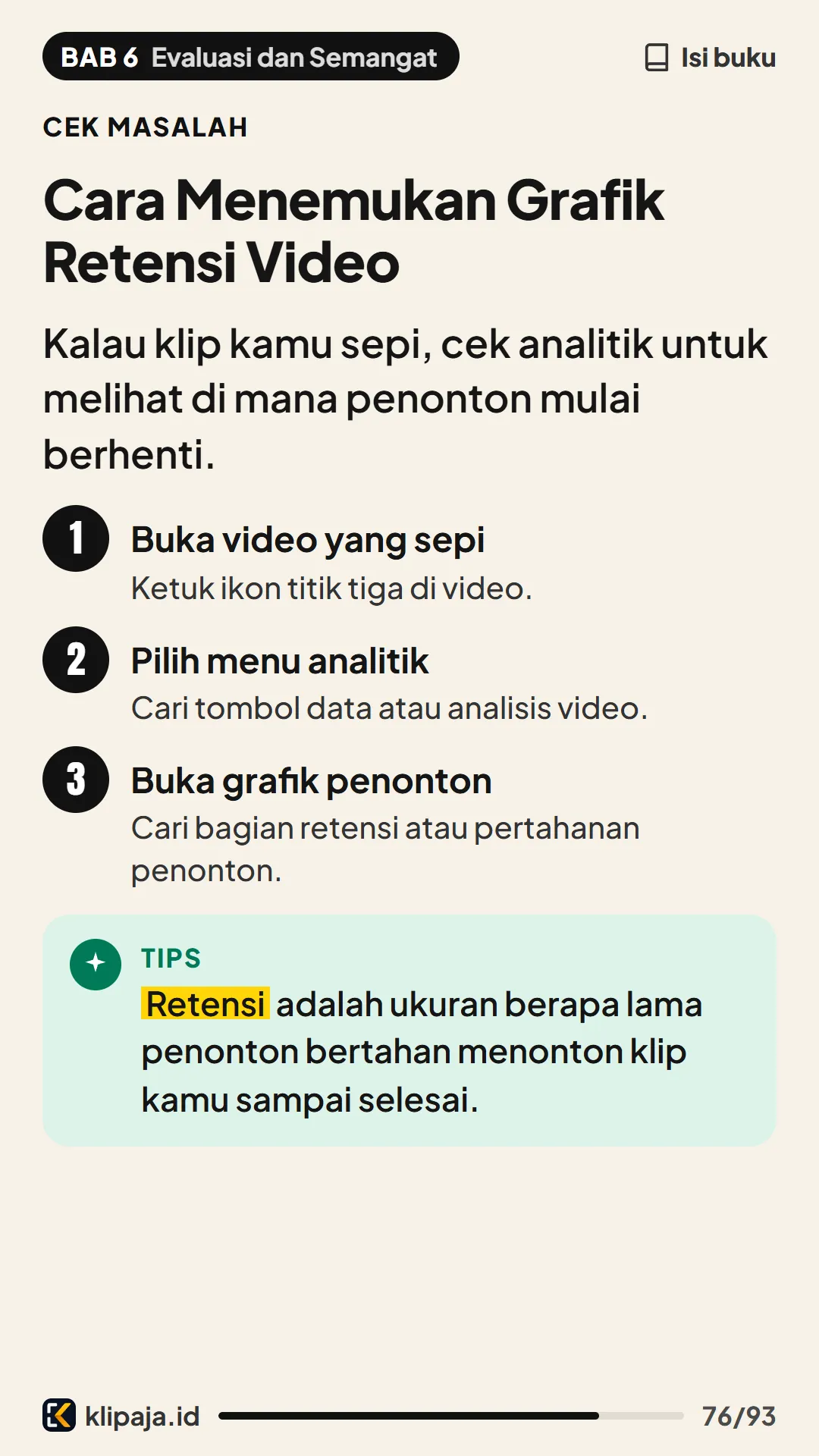Cara Menemukan Grafik Retensi Video