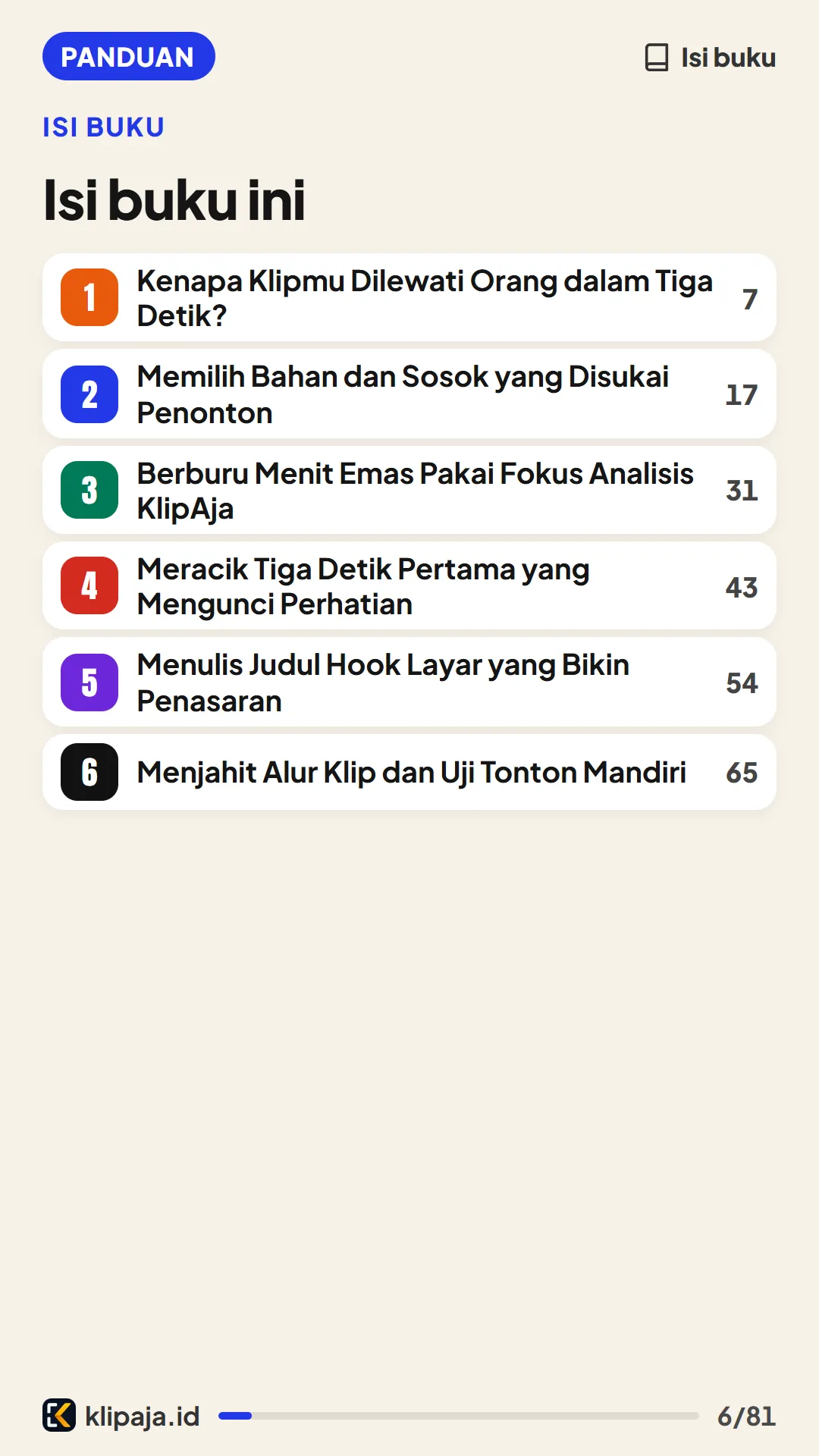 Isi buku