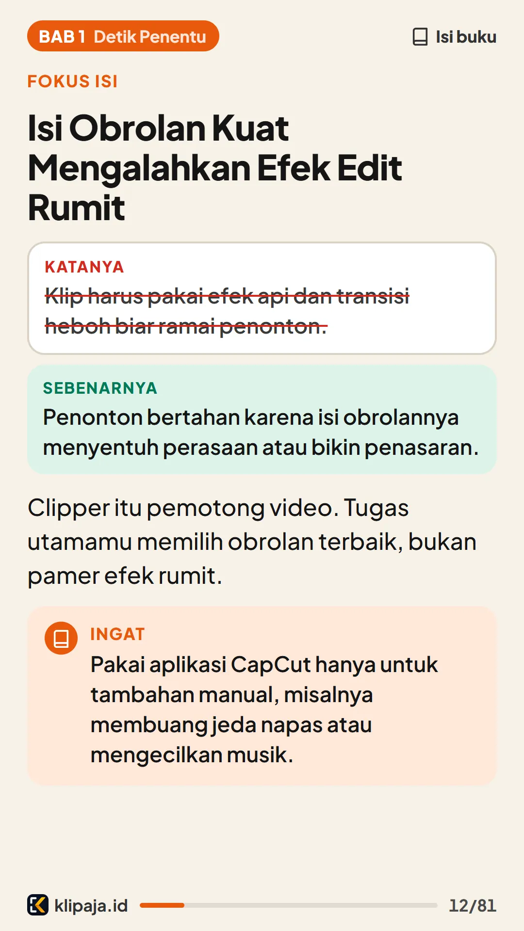 Isi Obrolan Kuat Mengalahkan Efek Edit Rumit