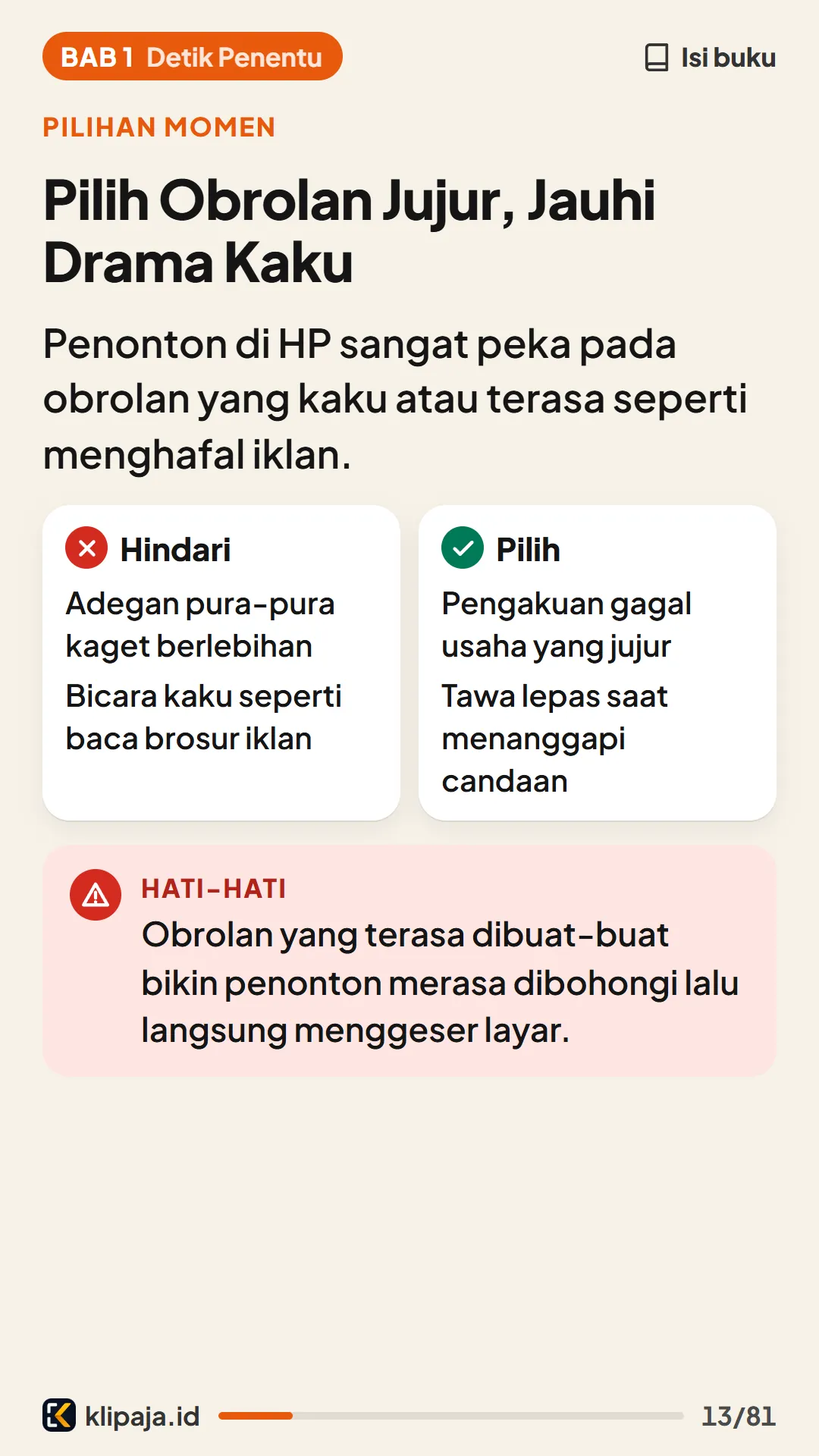 Pilih Obrolan Jujur, Jauhi Drama Kaku