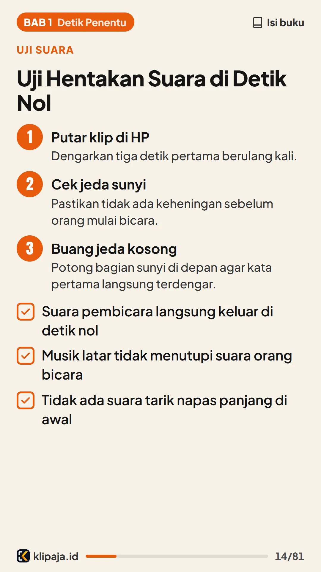 Uji Hentakan Suara di Detik Nol