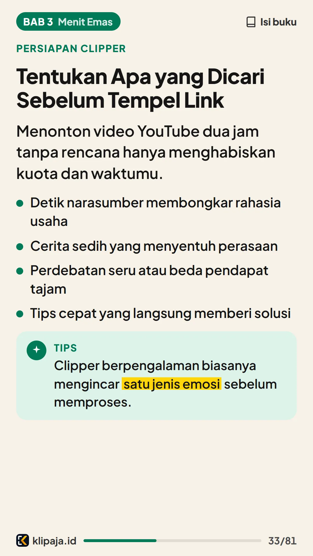 Tentukan Apa yang Dicari Sebelum Tempel Link