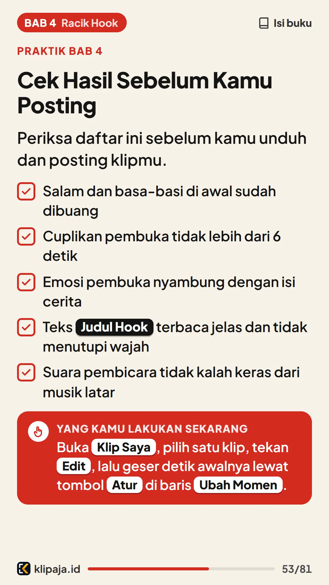 Cek Hasil Sebelum Kamu Posting