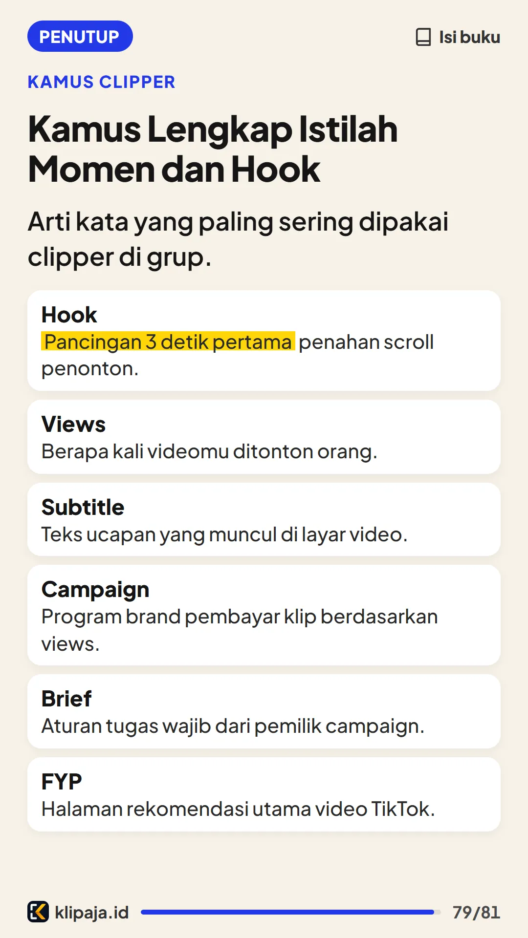 Kamus Lengkap Istilah Momen dan Hook